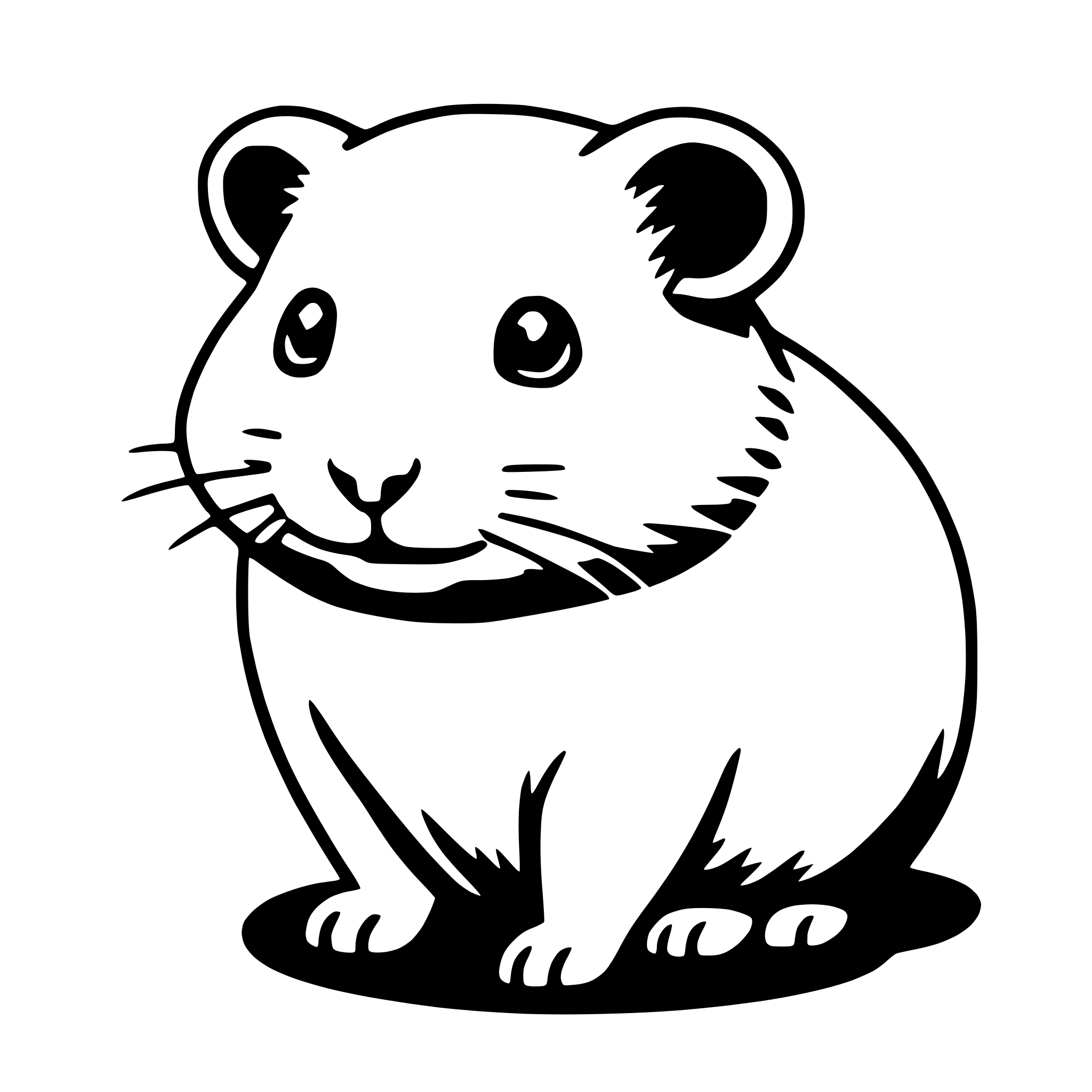 AI-generated SVG of a hamster