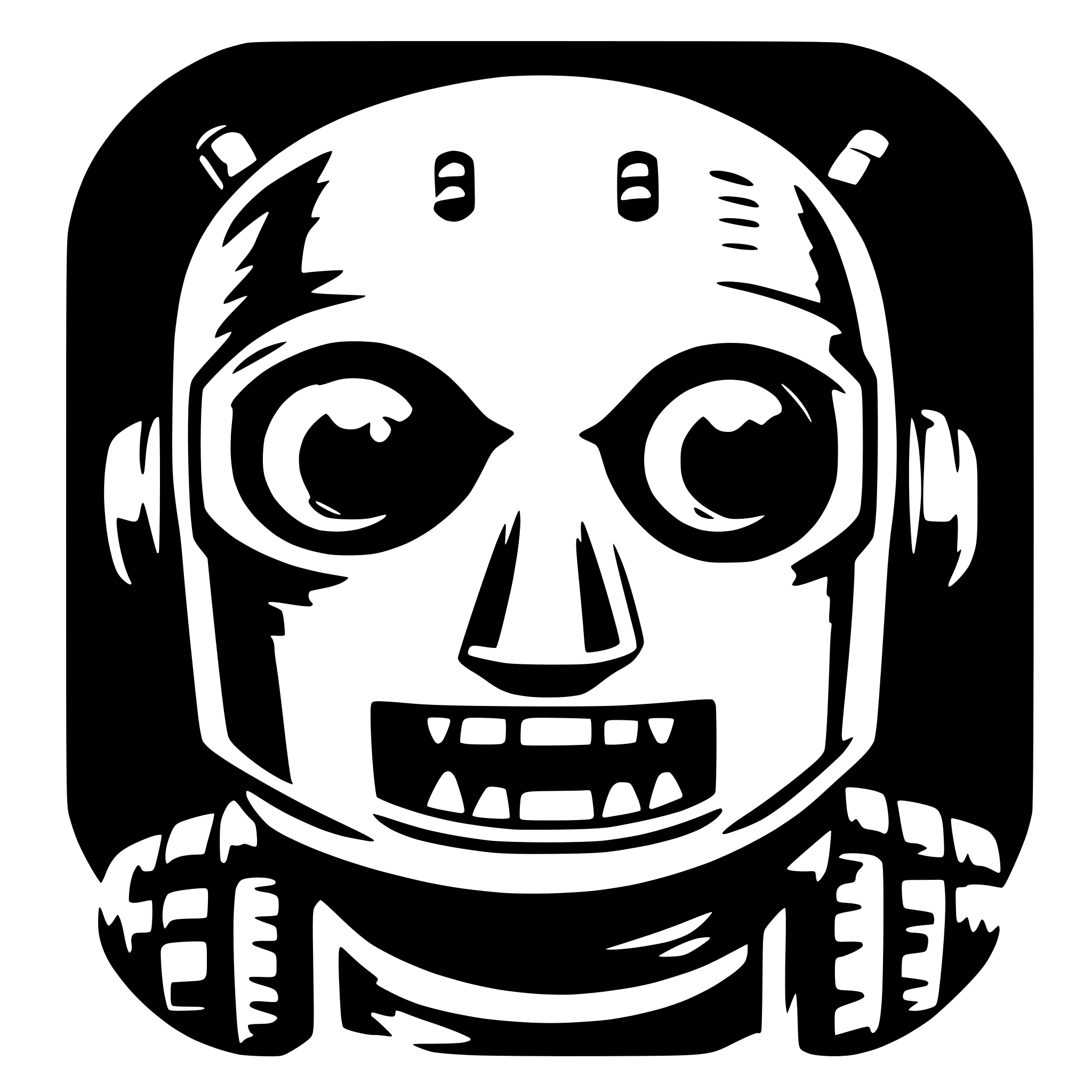 AI-generated SVG of a angry robot