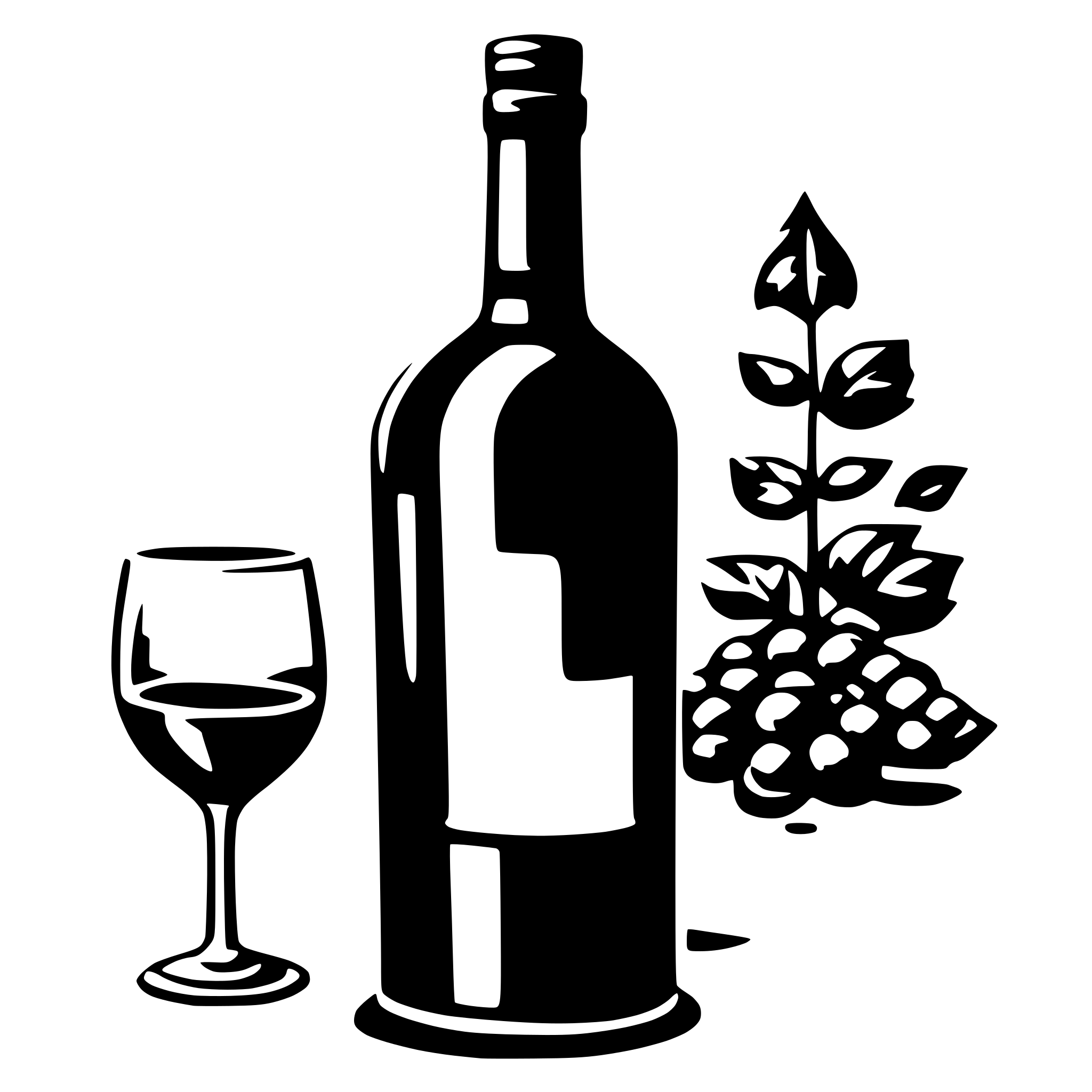 AI-generated SVG of a wine bottle