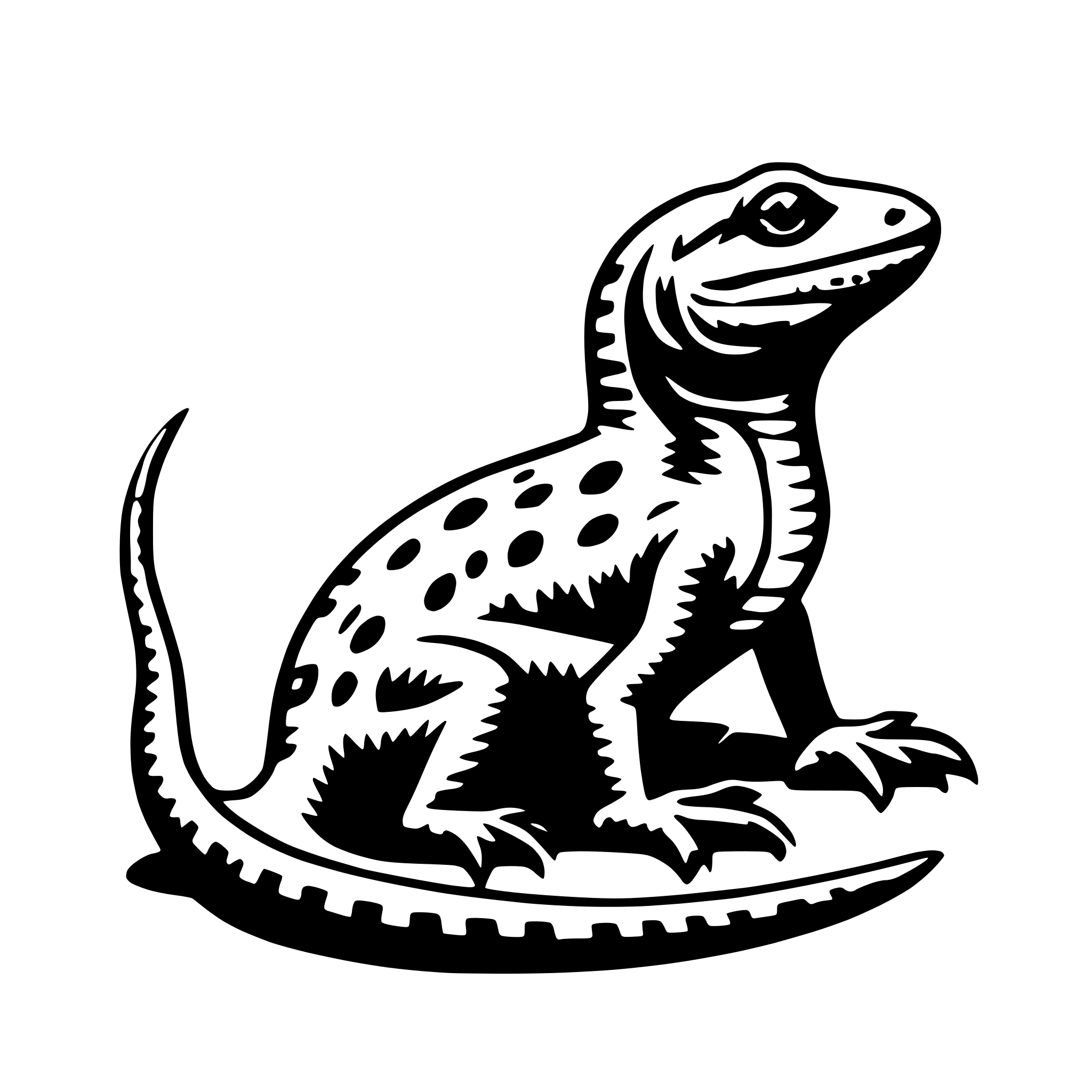 AI-generated SVG of a lizard