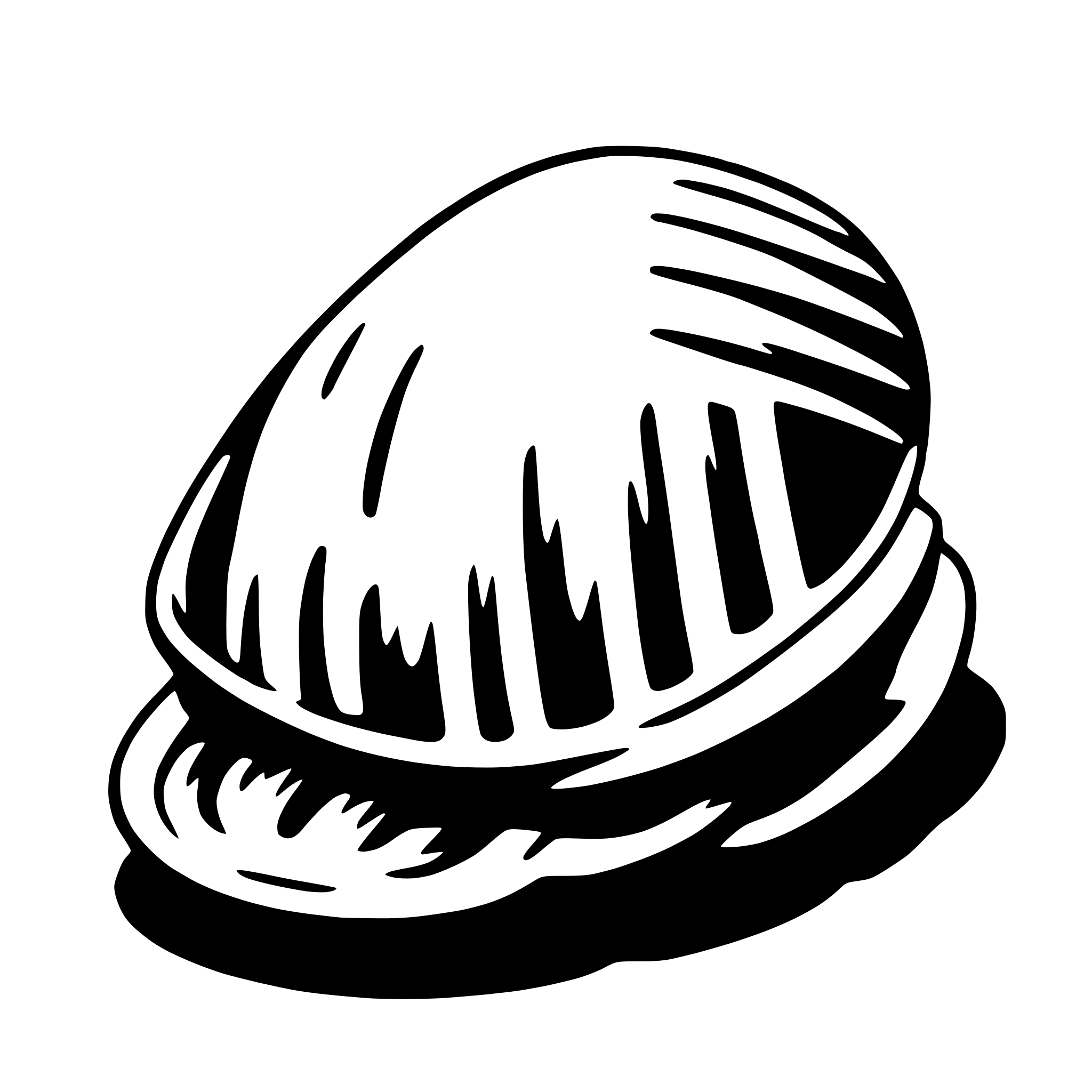 AI-generated SVG of a clam
