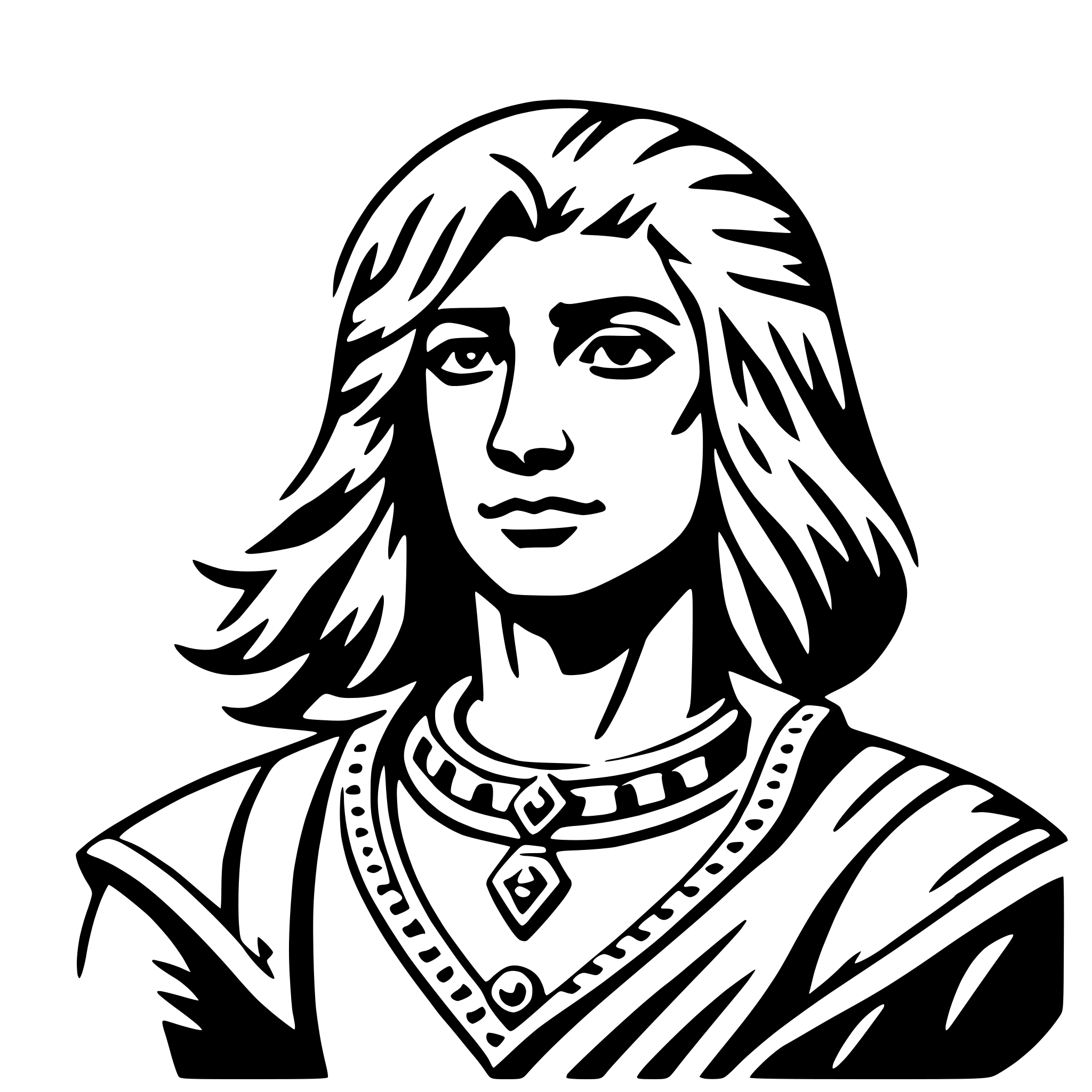 AI-generated SVG of a gilgamesh