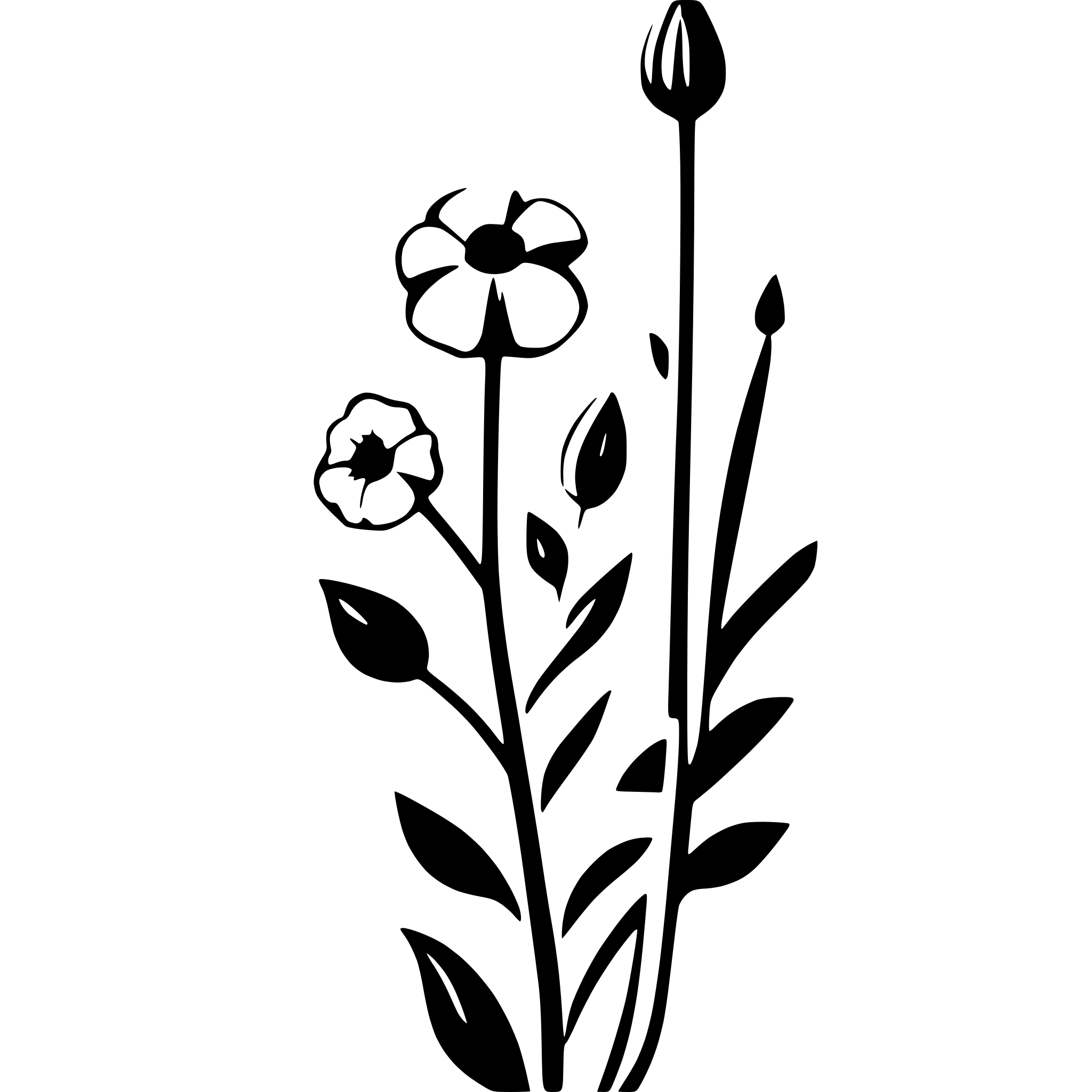 AI-generated SVG of a botanical pattern