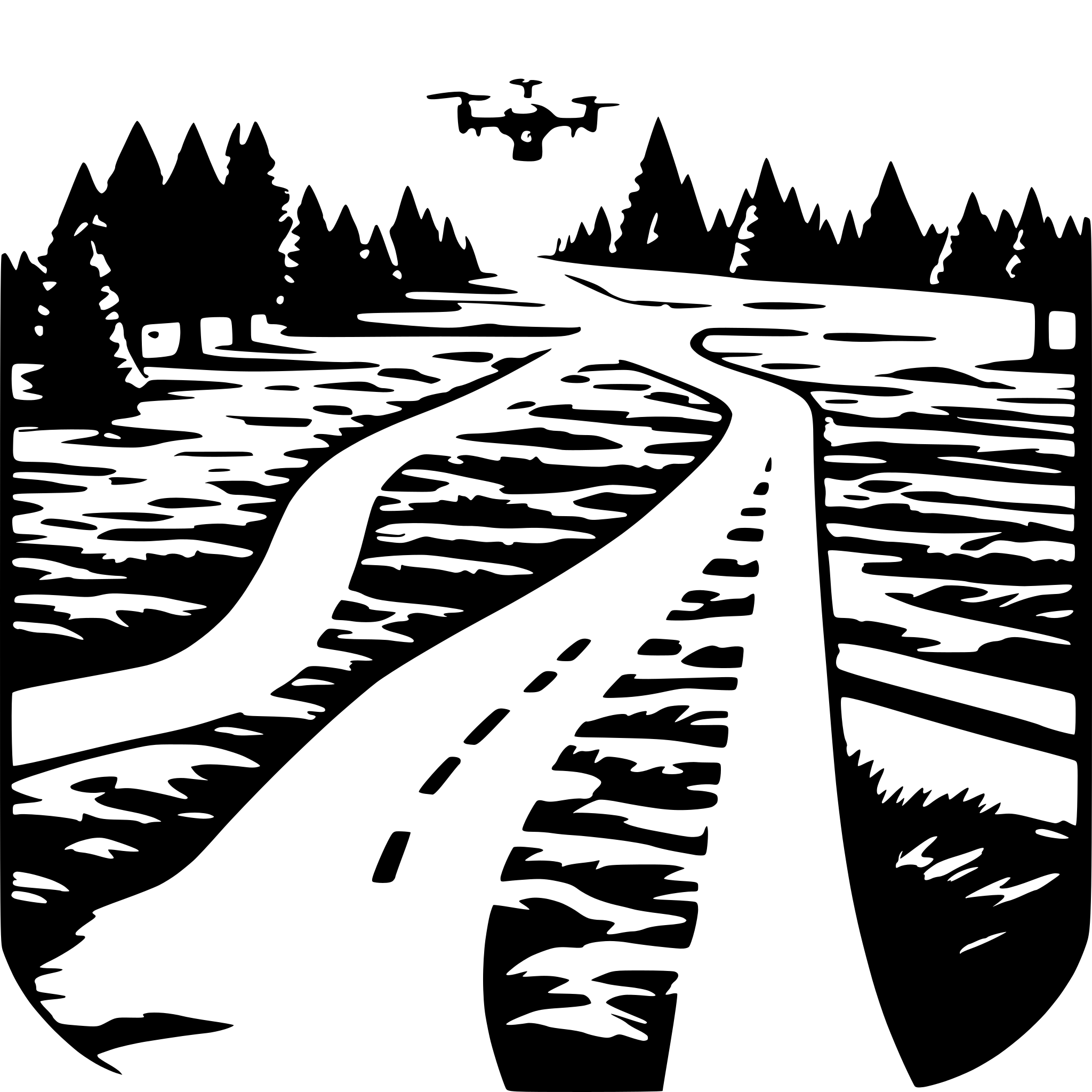 AI-generated SVG of 'drone wayline path'