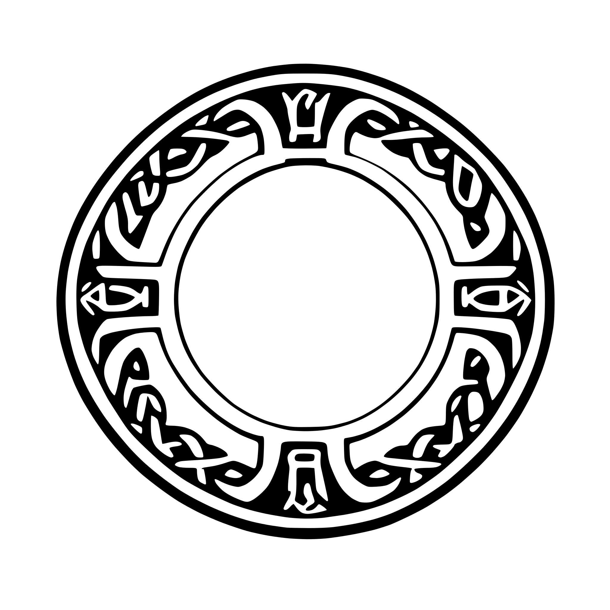 AI-generated SVG of 'celtic circle frame'