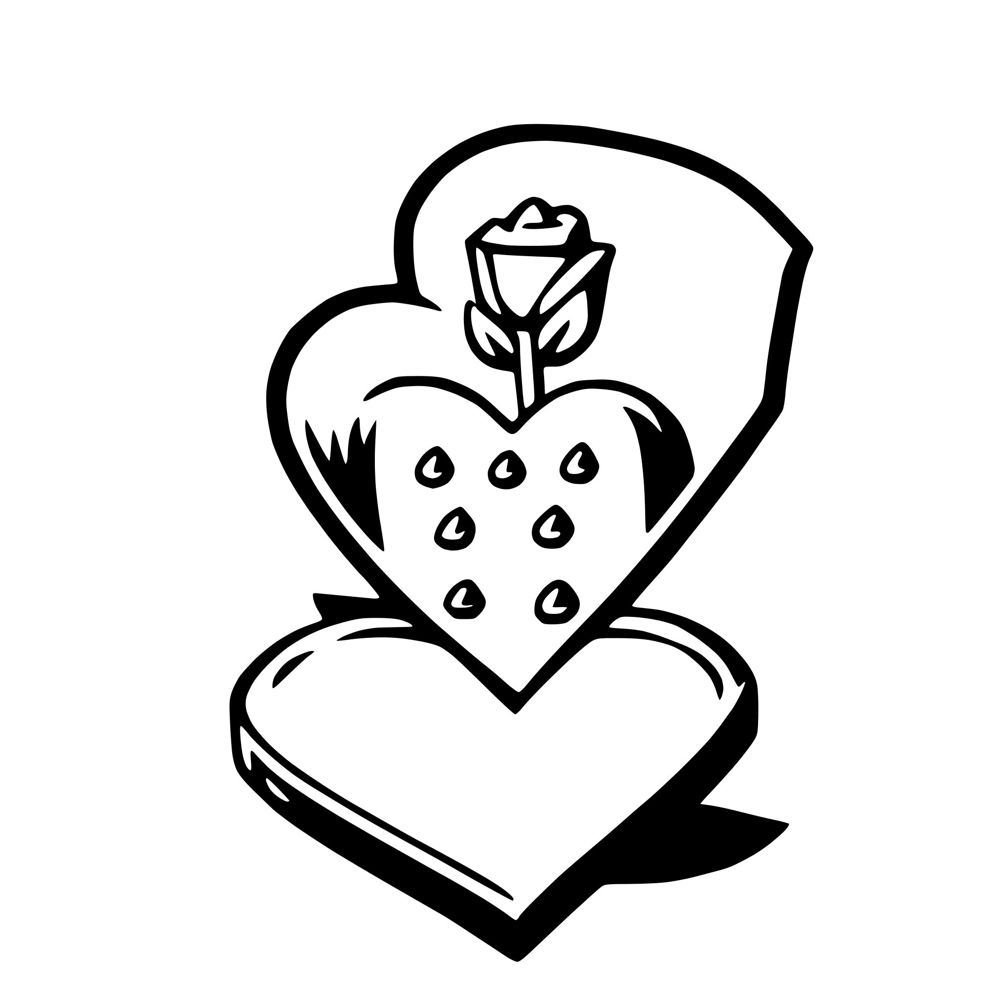 AI-generated SVG of a valentine's card