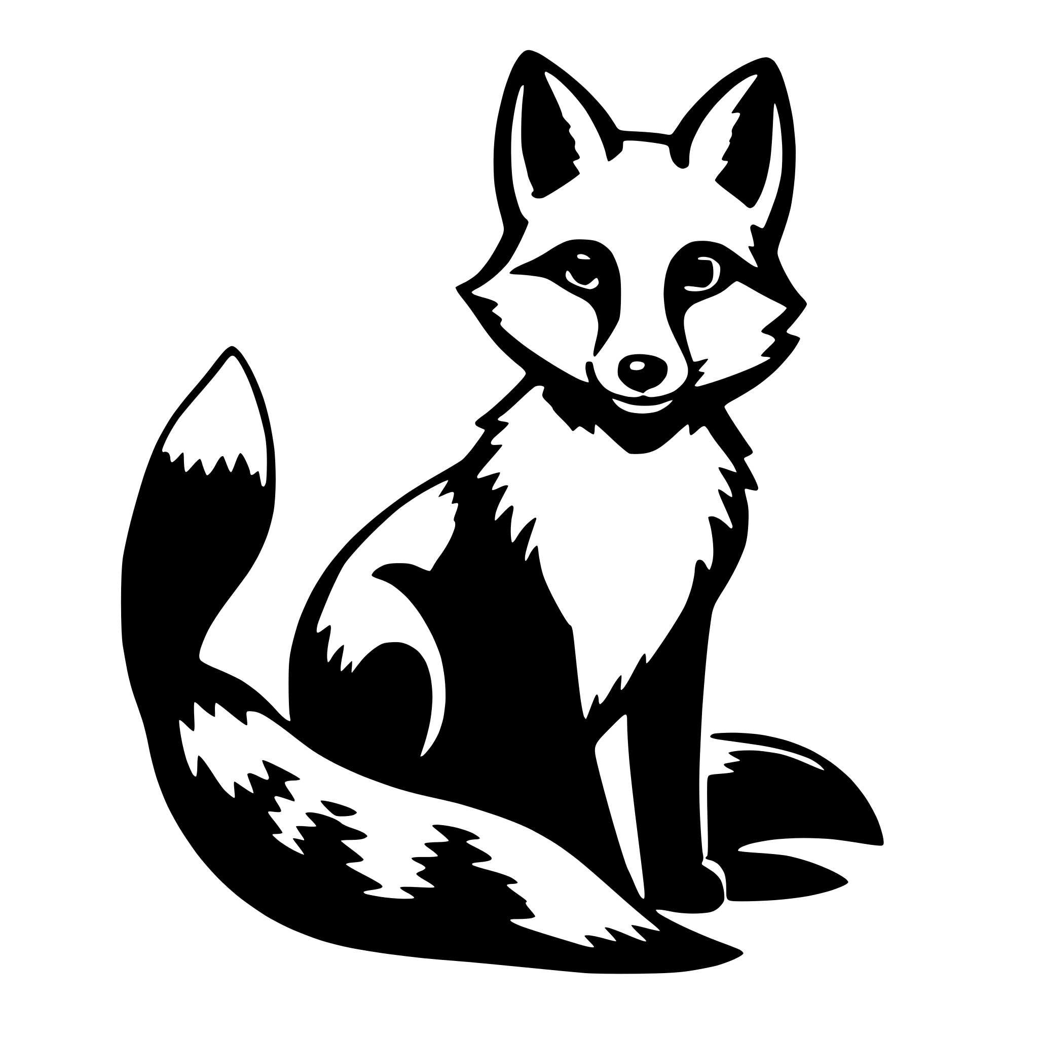 AI-generated SVG of 'sweet fox'