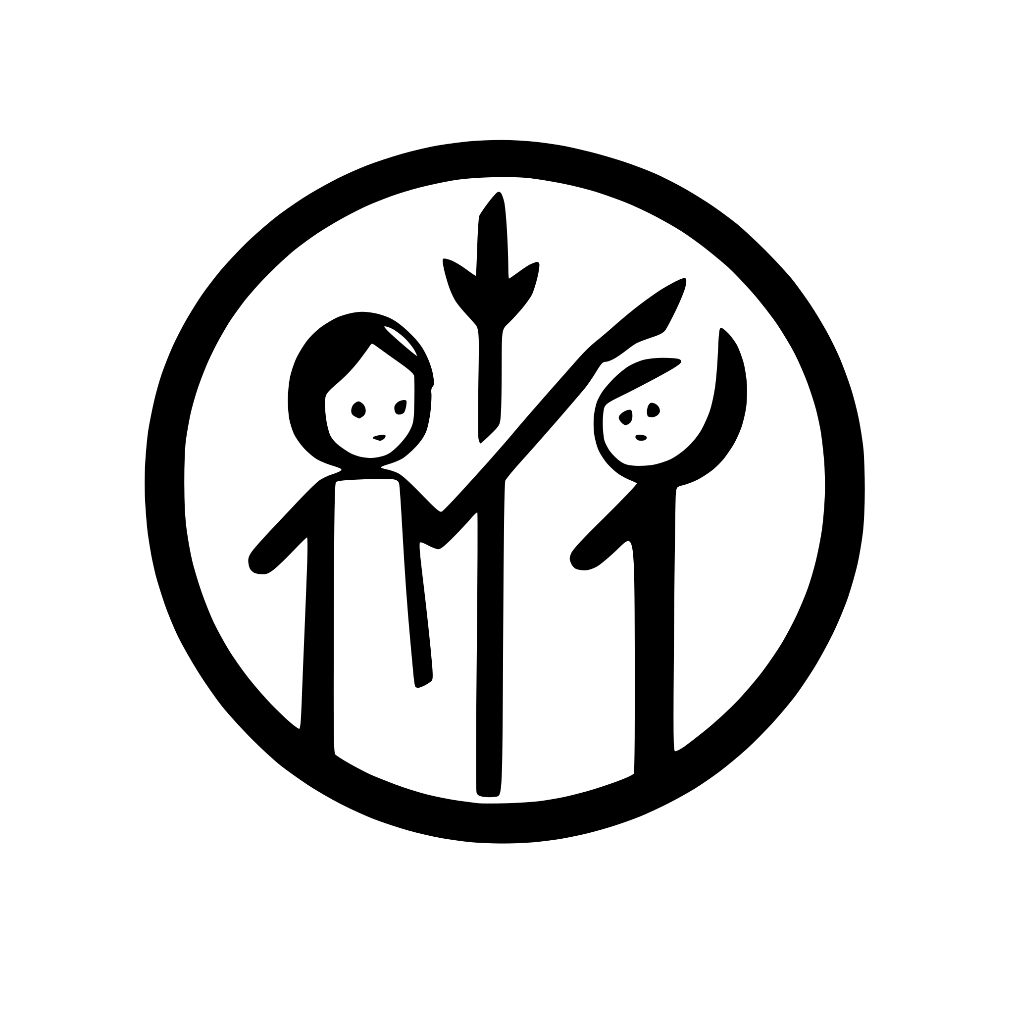 AI-generated SVG of a two people and an arrow (link) between them