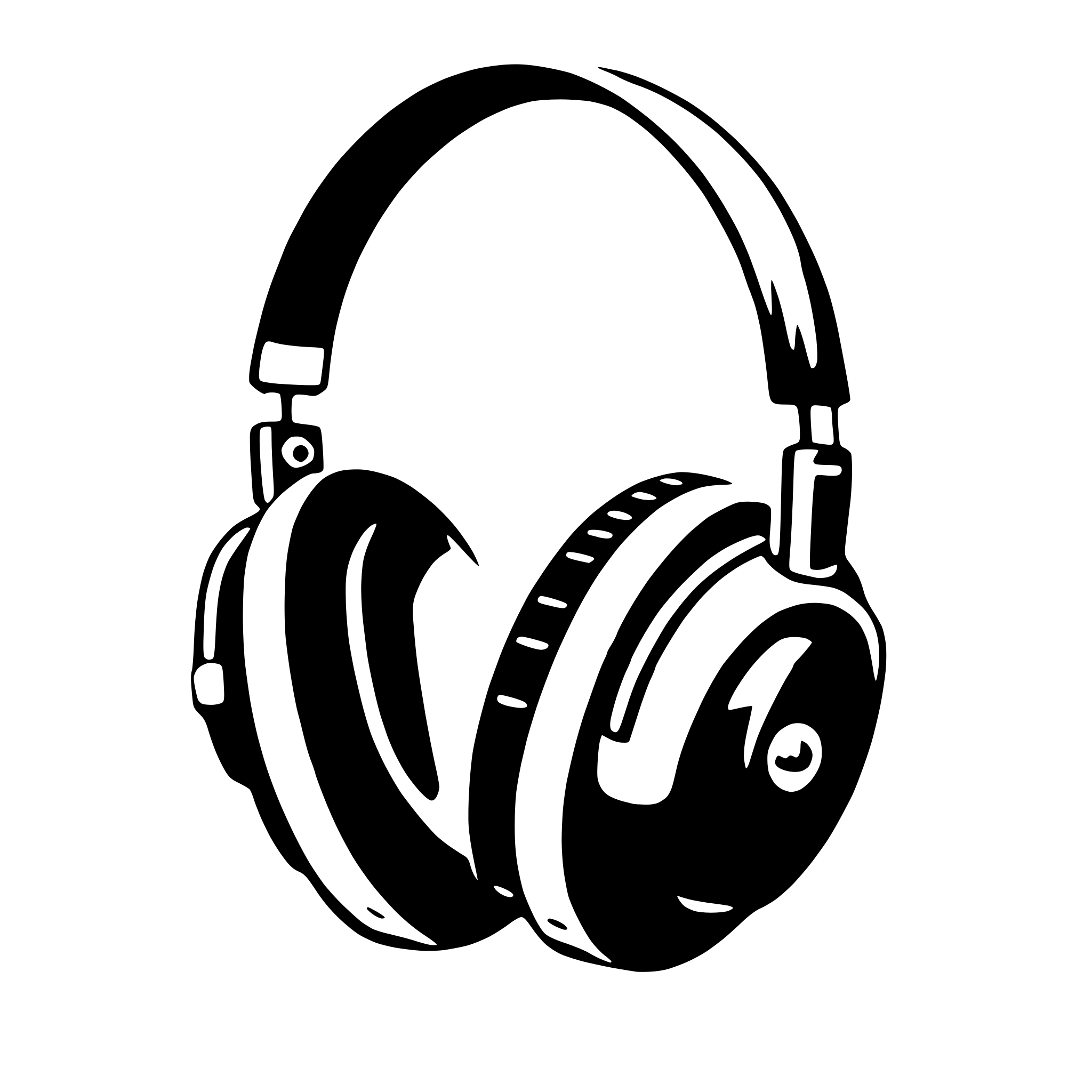 AI-generated SVG of a earmuffs