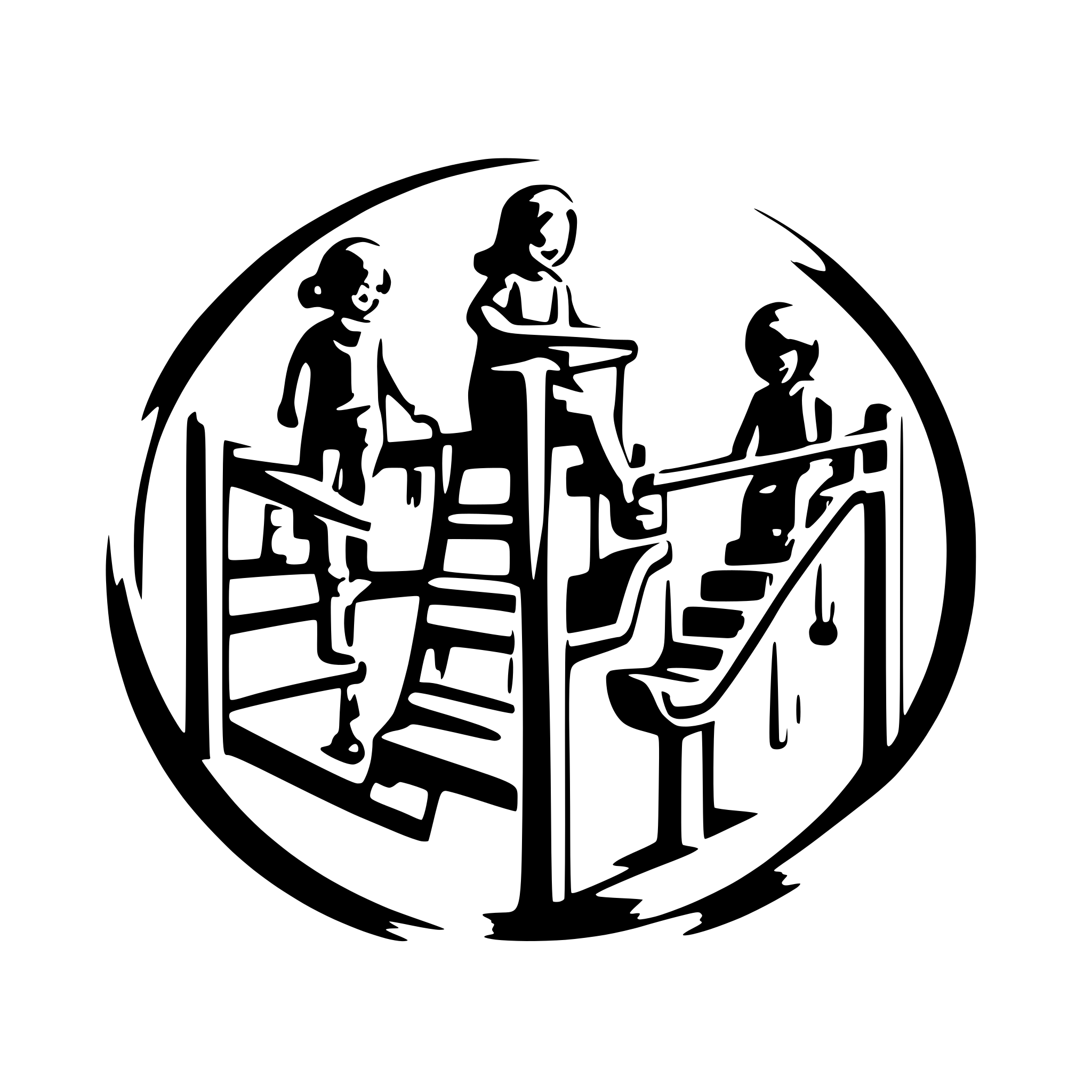 AI-generated SVG of a 10 children playing on a playground
