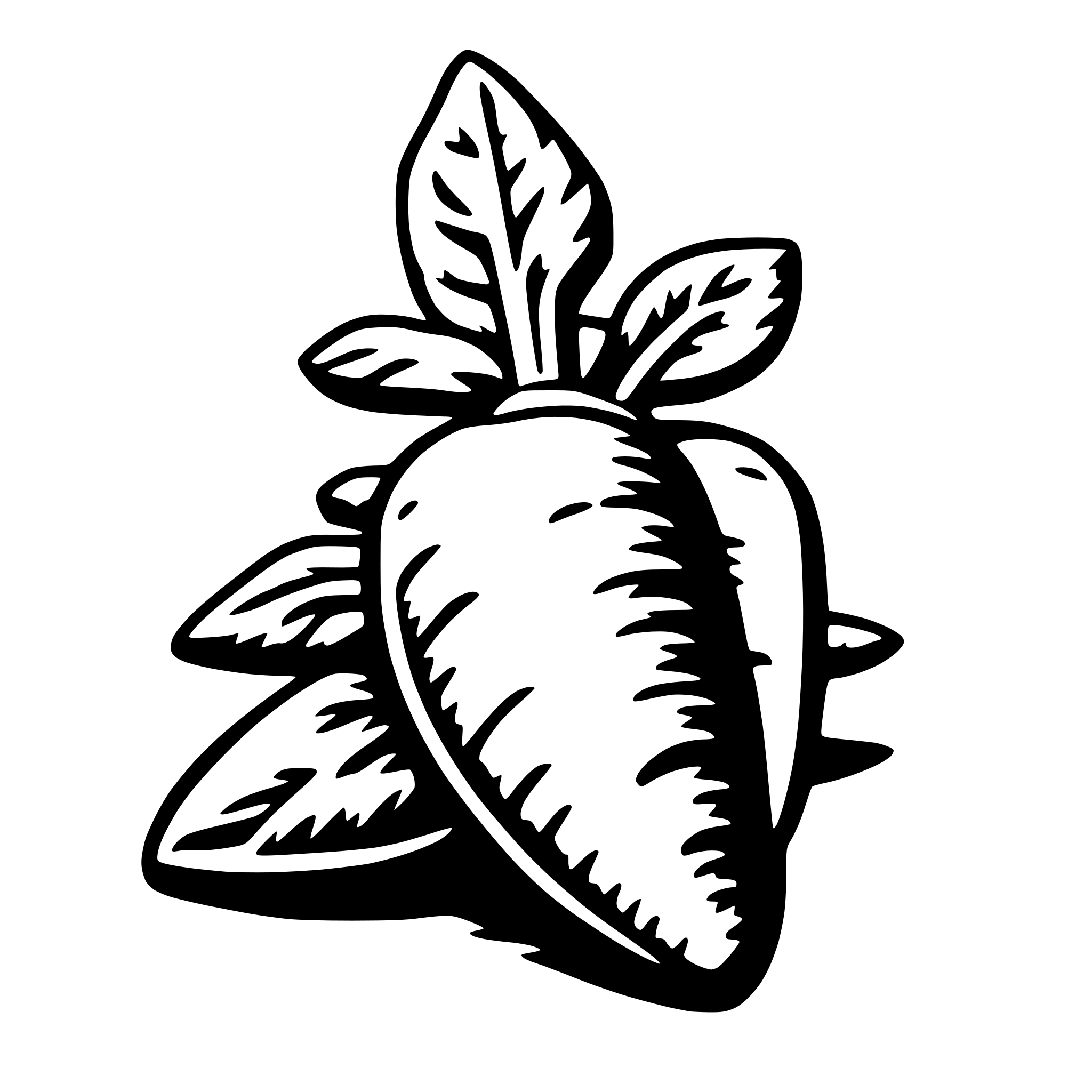 AI-generated SVG of 'carrot'