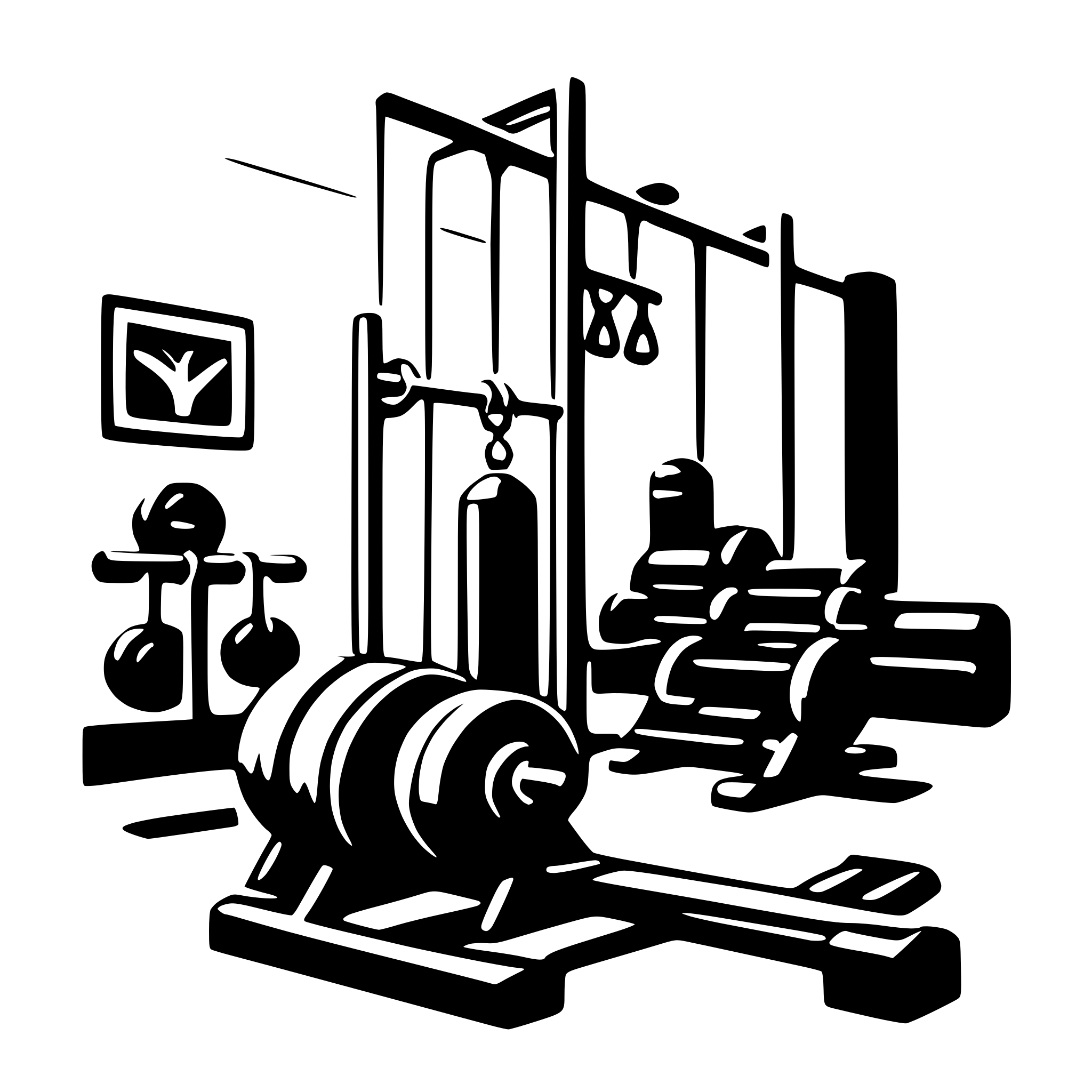AI-generated SVG of a gym