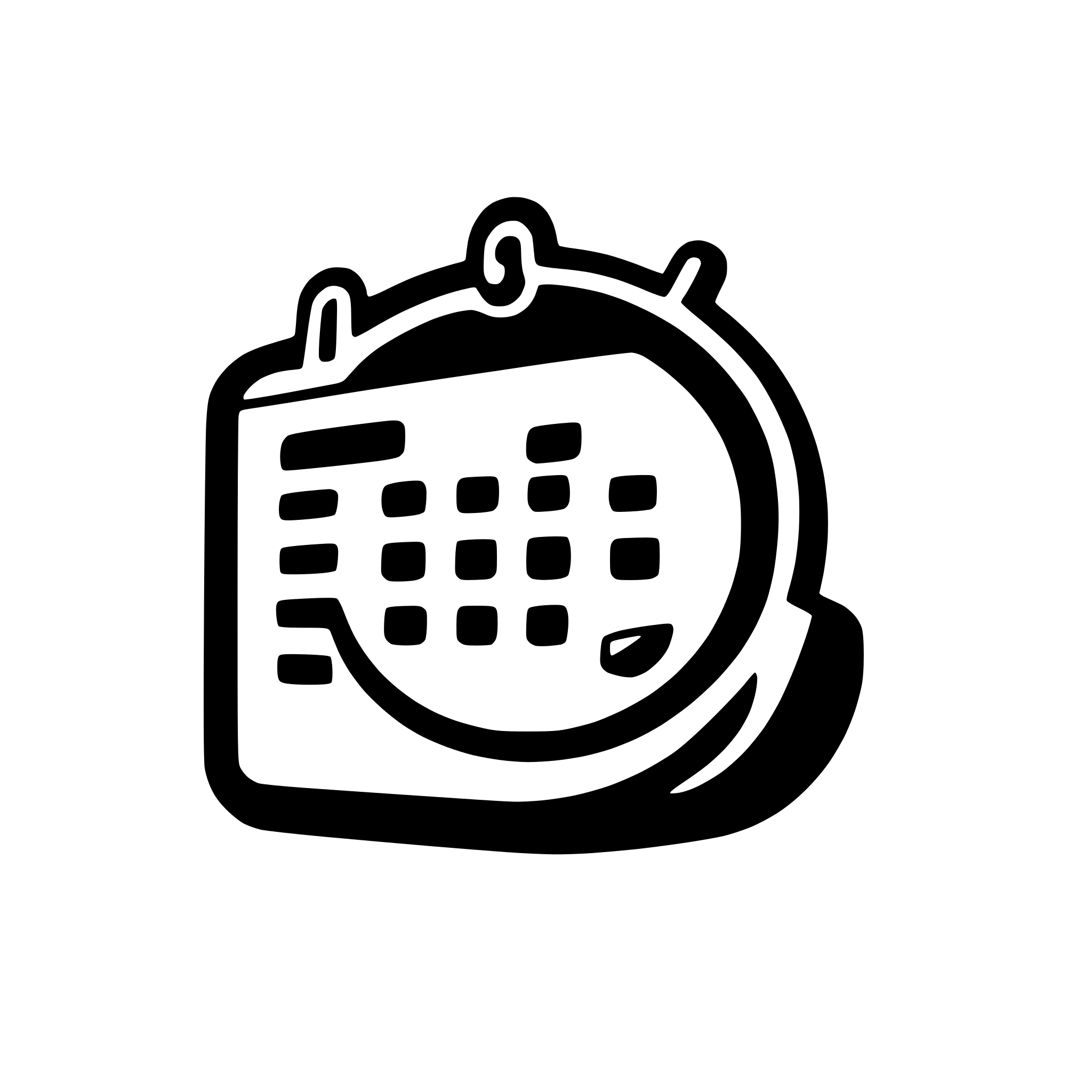 AI-generated SVG of a attendance list, badge, calendar time check