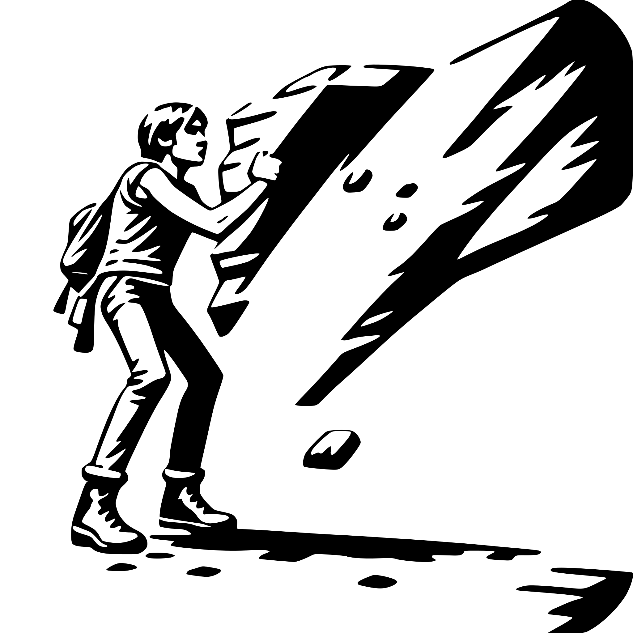 AI-generated SVG of a rock climbing overhang