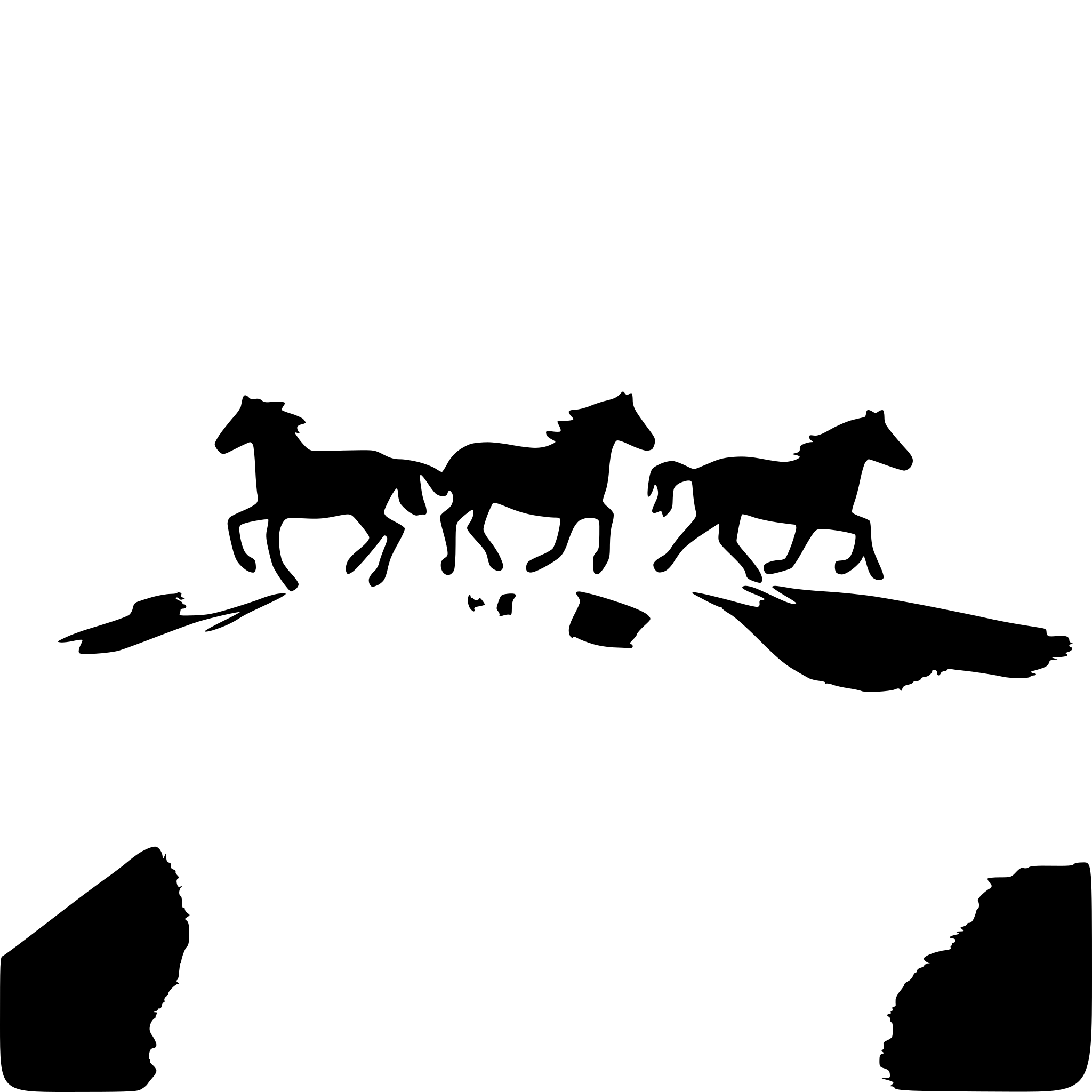 AI-generated SVG of a herd of horses running