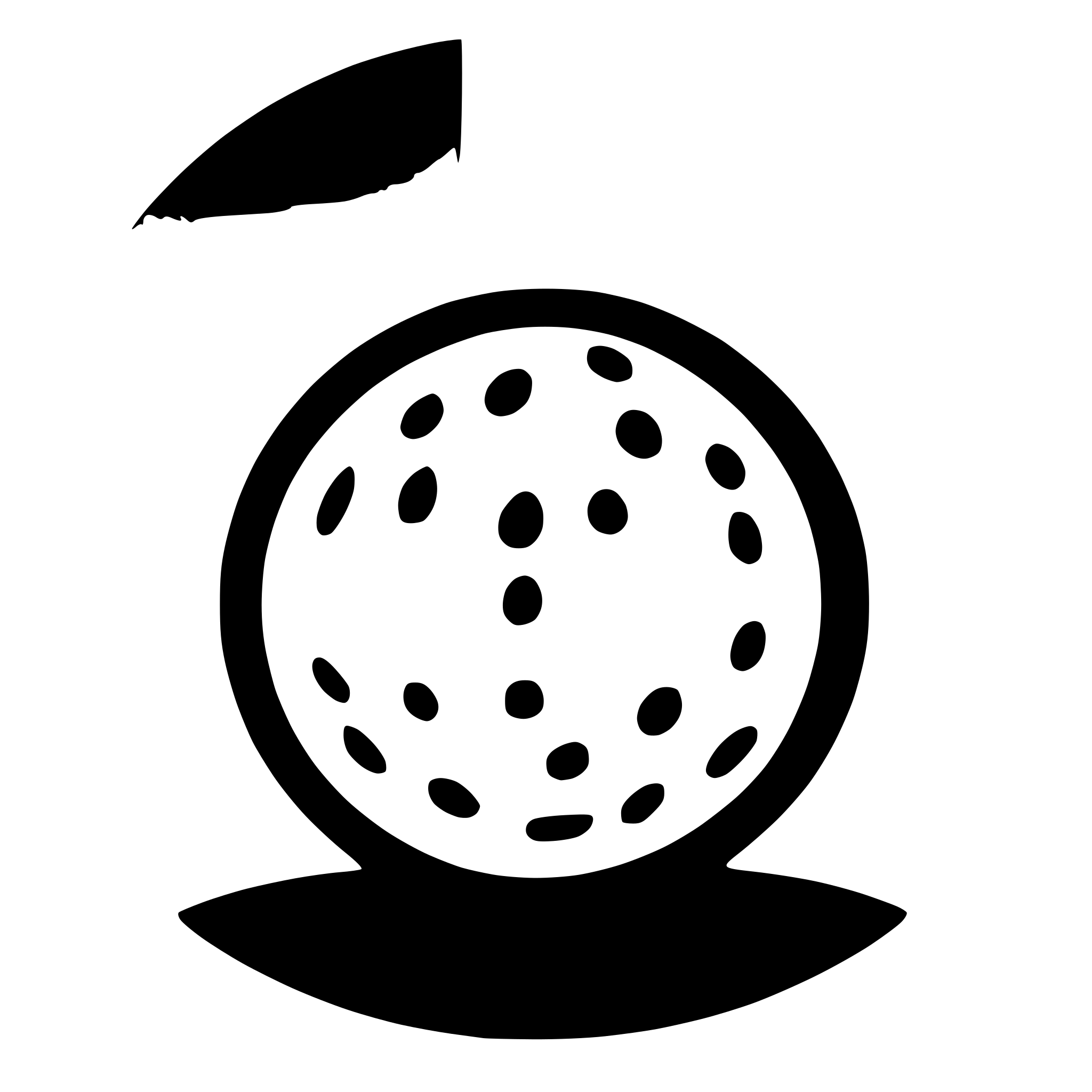 AI-generated SVG of 'image of a golf ball'