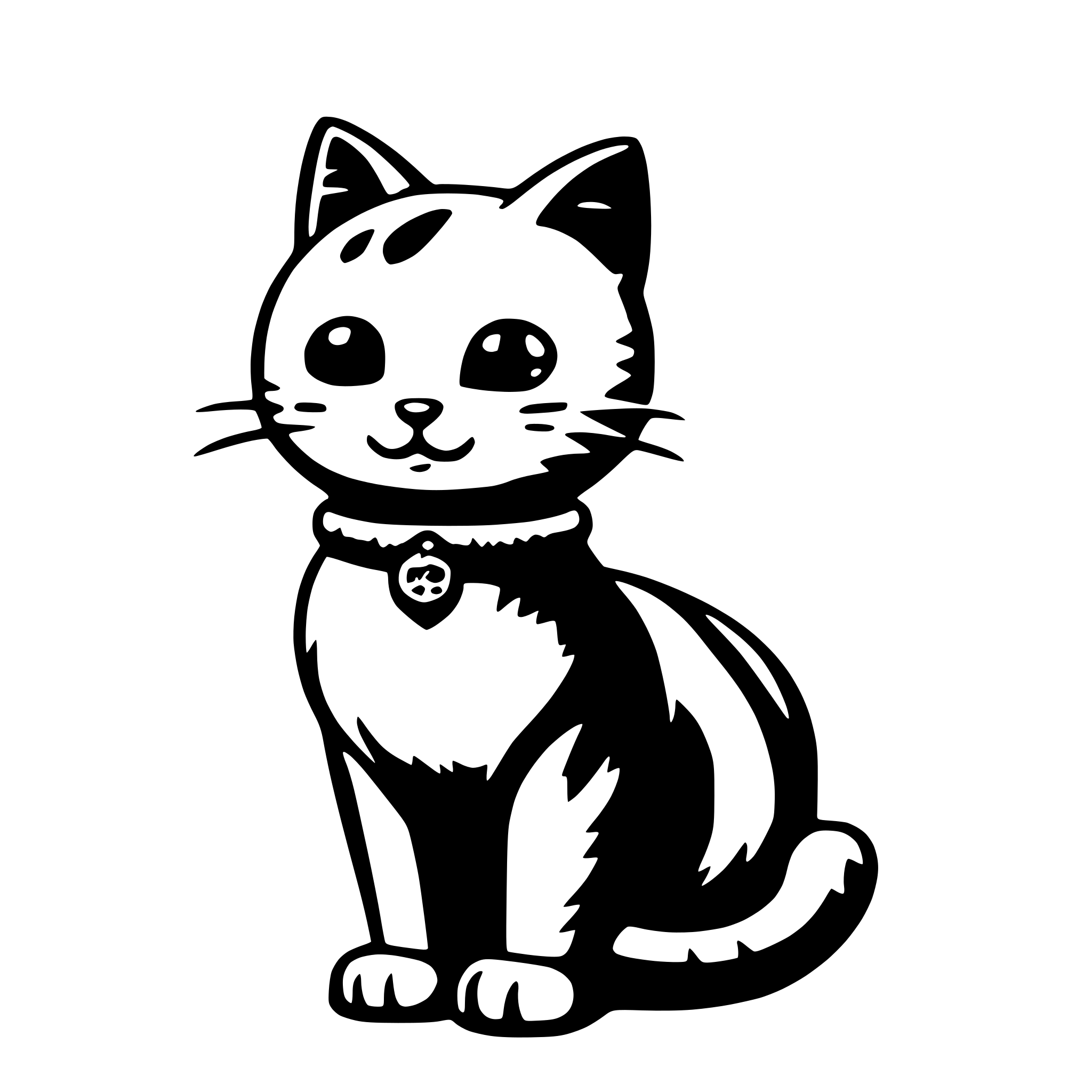 AI-generated SVG of a kawaii luckycat