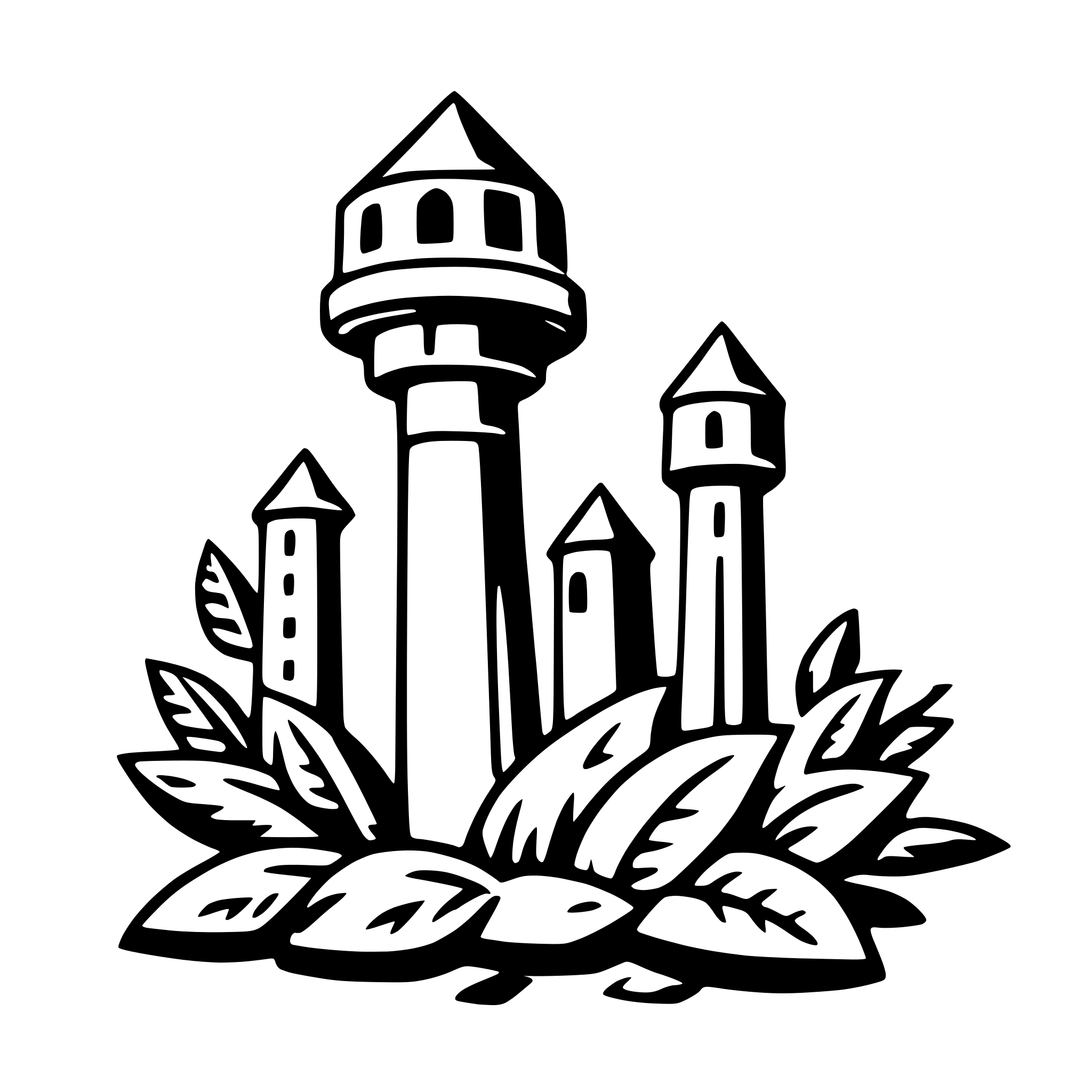 AI-generated SVG of a itzamna