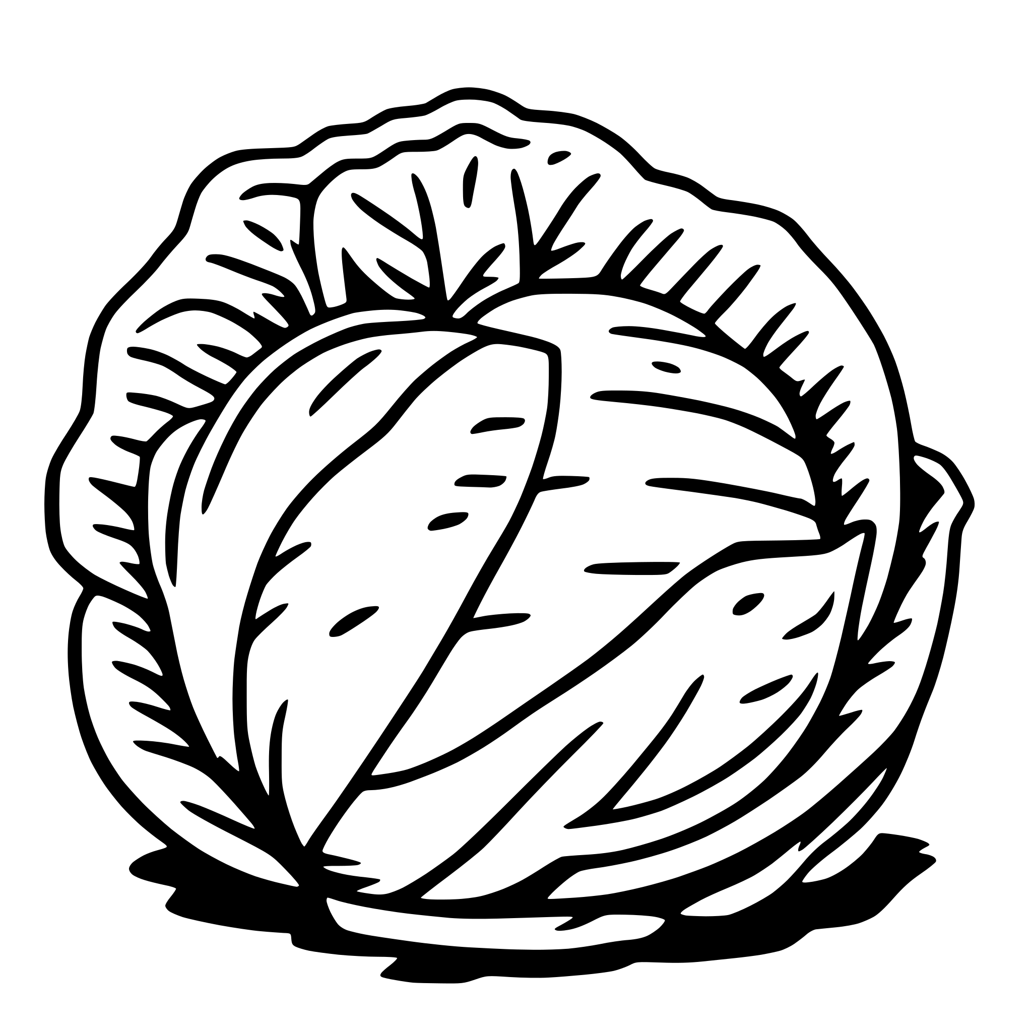 AI-generated SVG of 'cabbage'