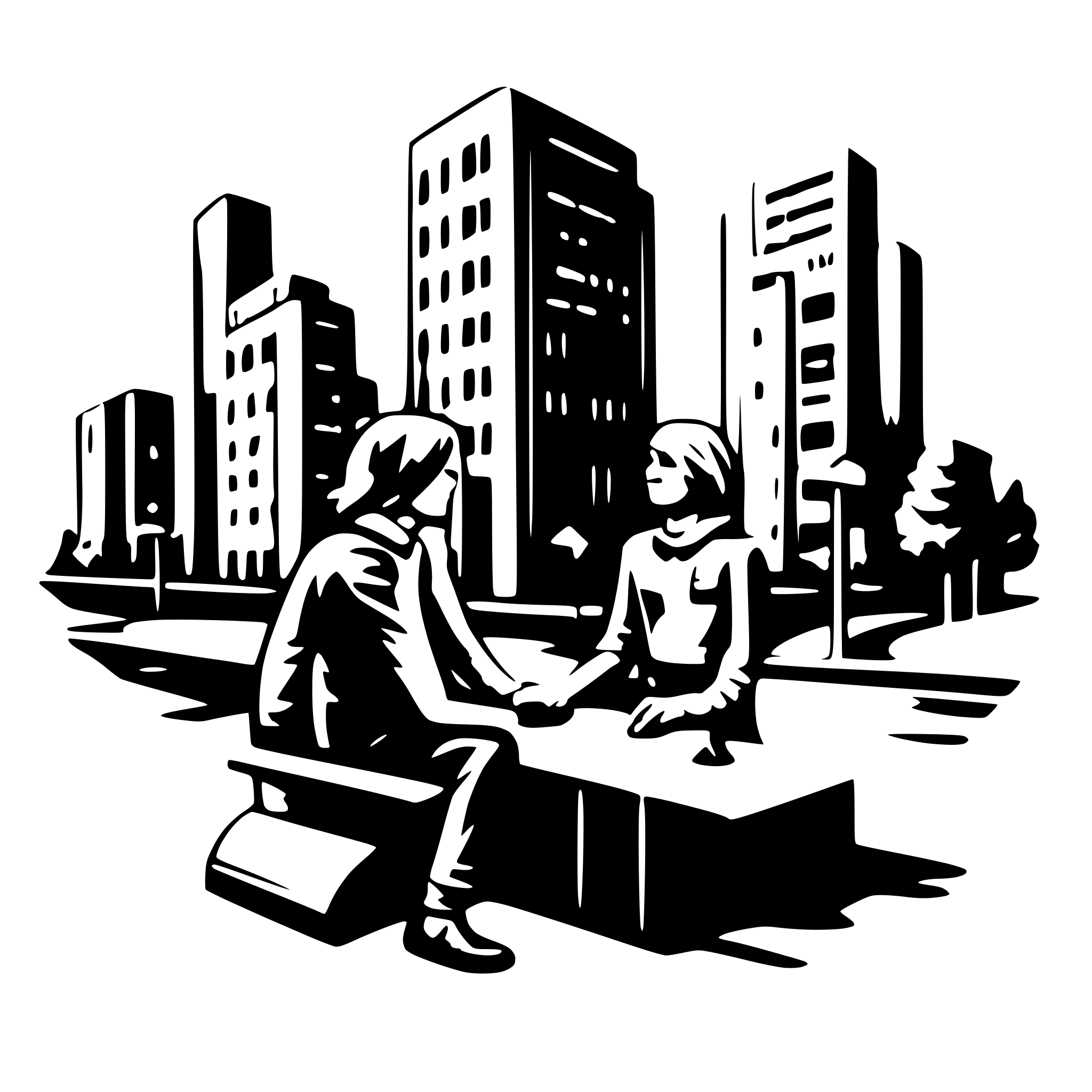 AI-generated SVG of 'cooperation in a municipal context'