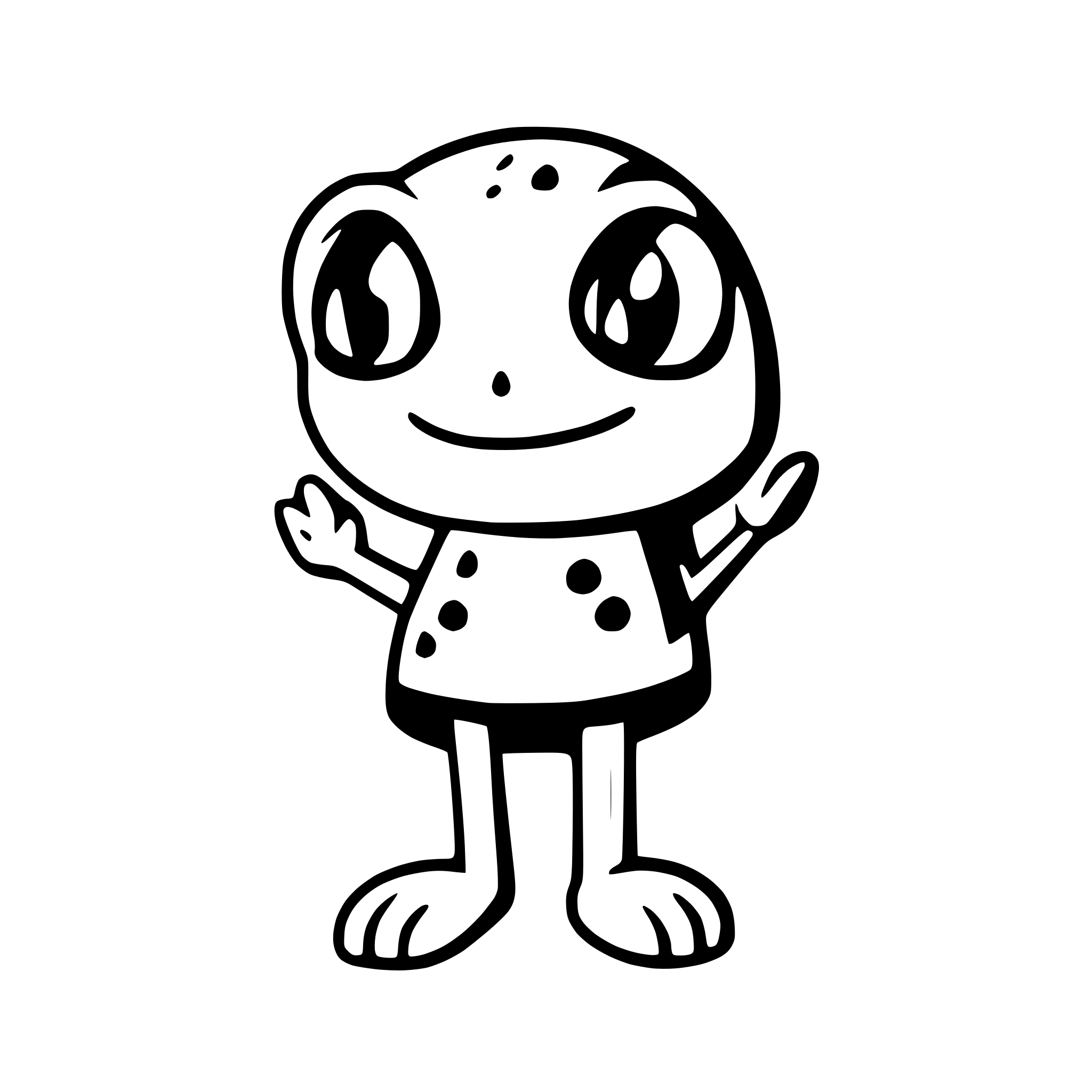 AI-generated SVG of a frog