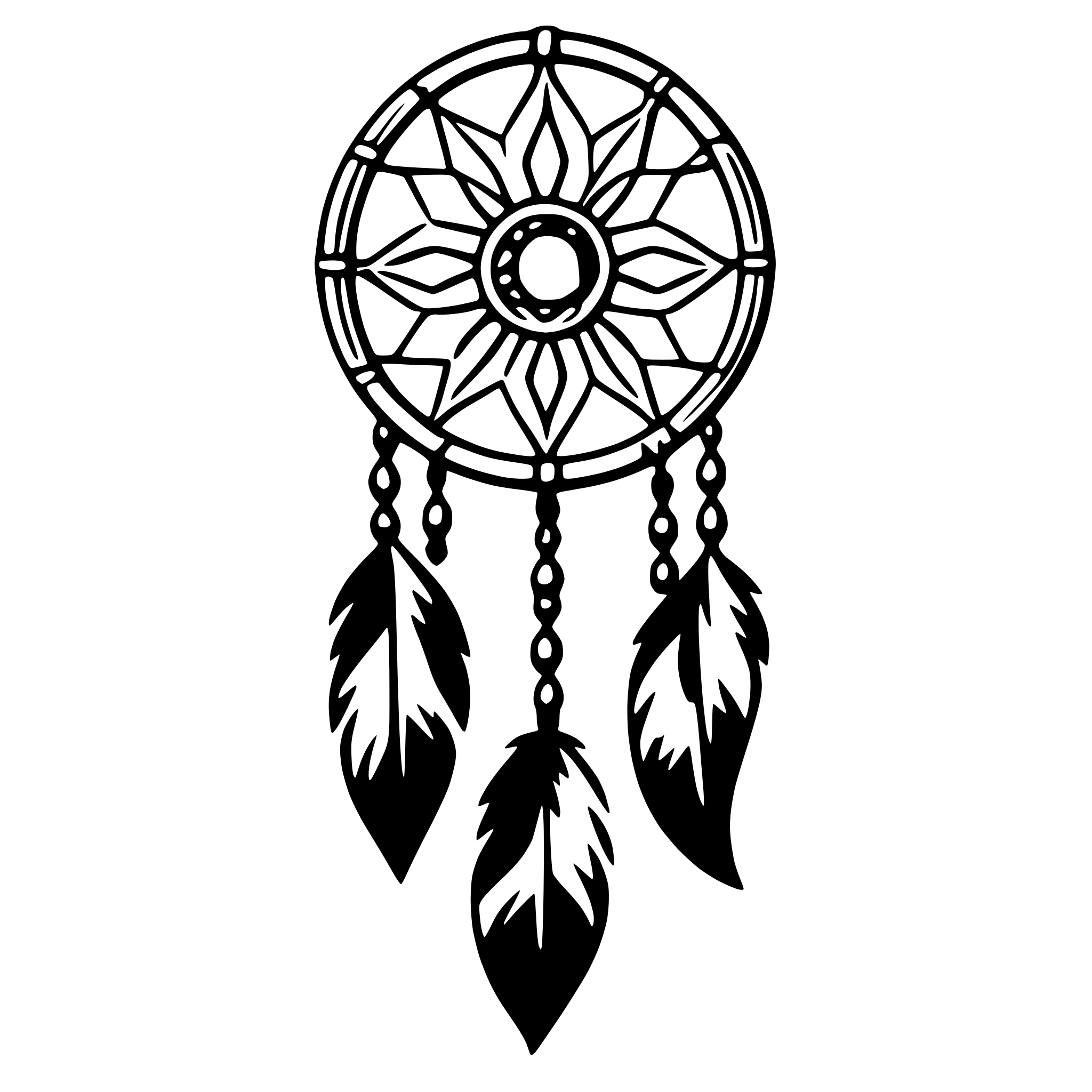 AI-generated SVG of 'dreamcatcher'