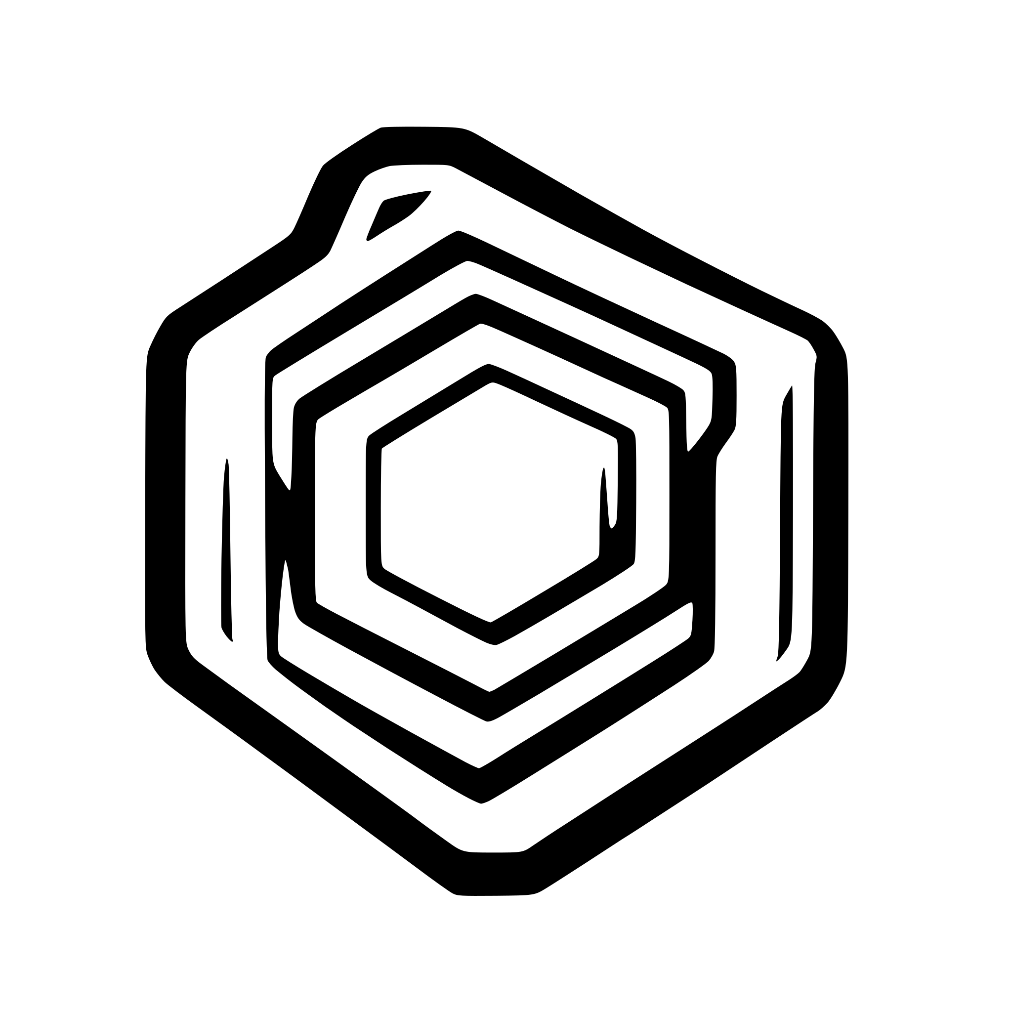 AI-generated SVG of 'abstract hexagon with intersecting lines'
