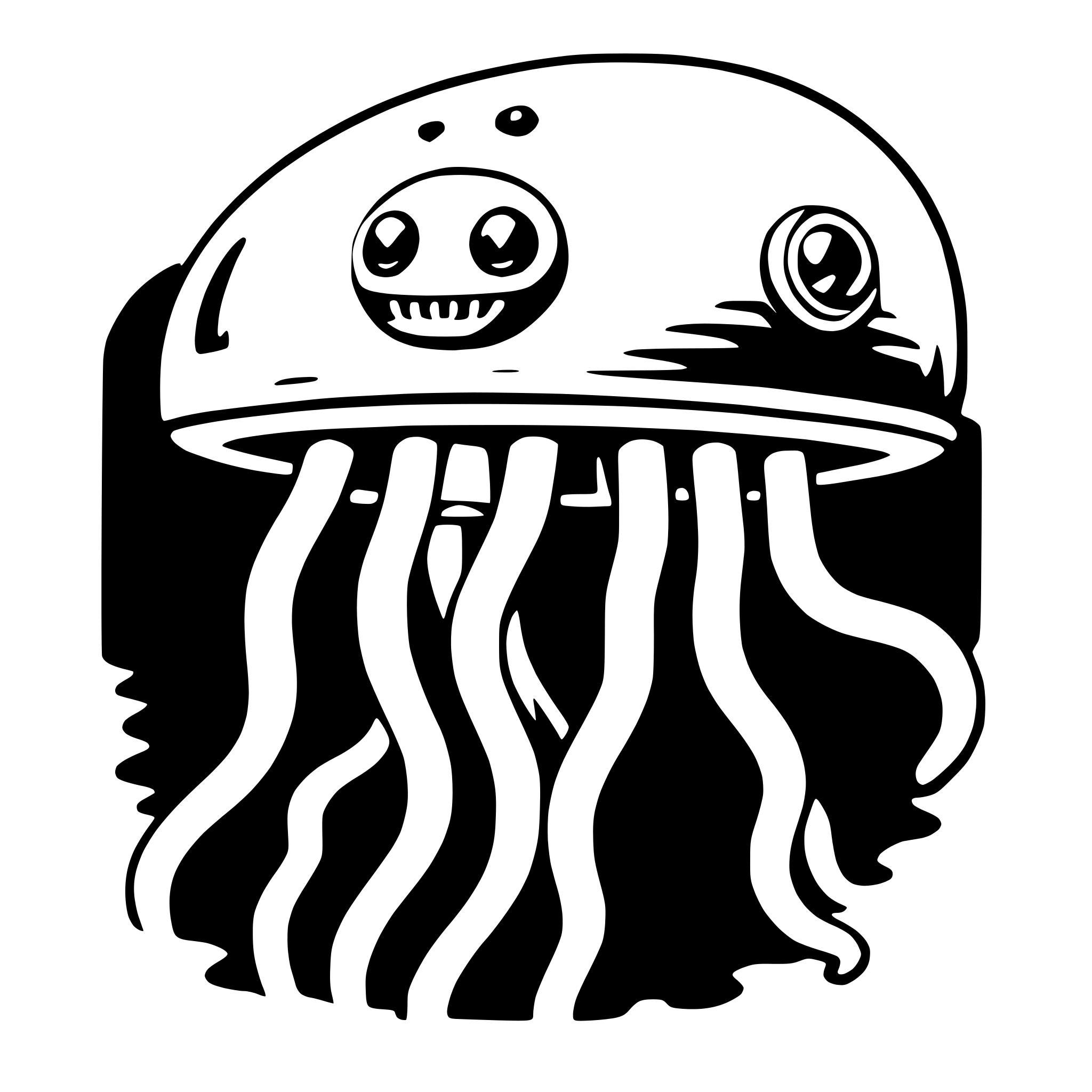 AI-generated SVG of a jellyfish with joystick
