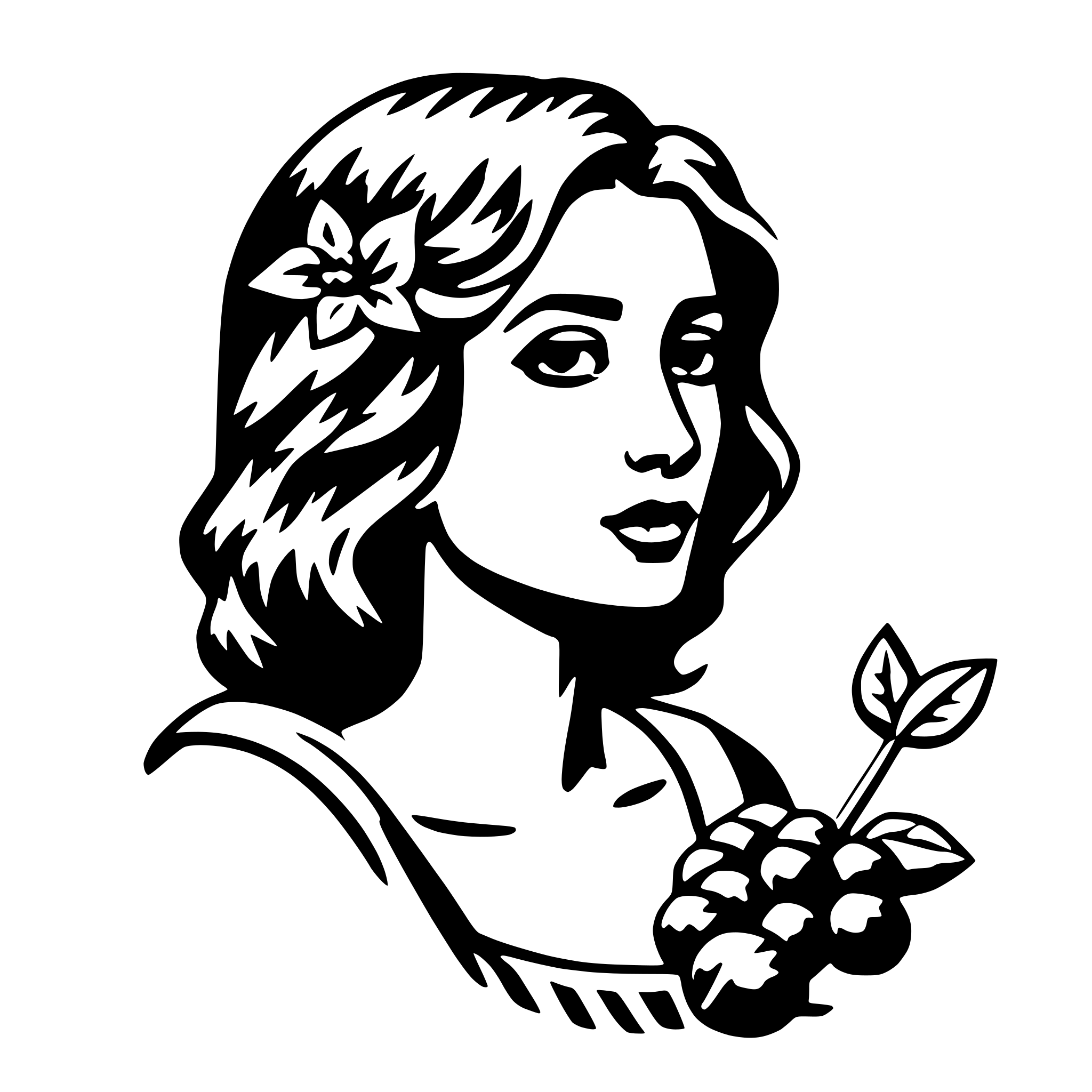 AI-generated SVG of 'persephone'