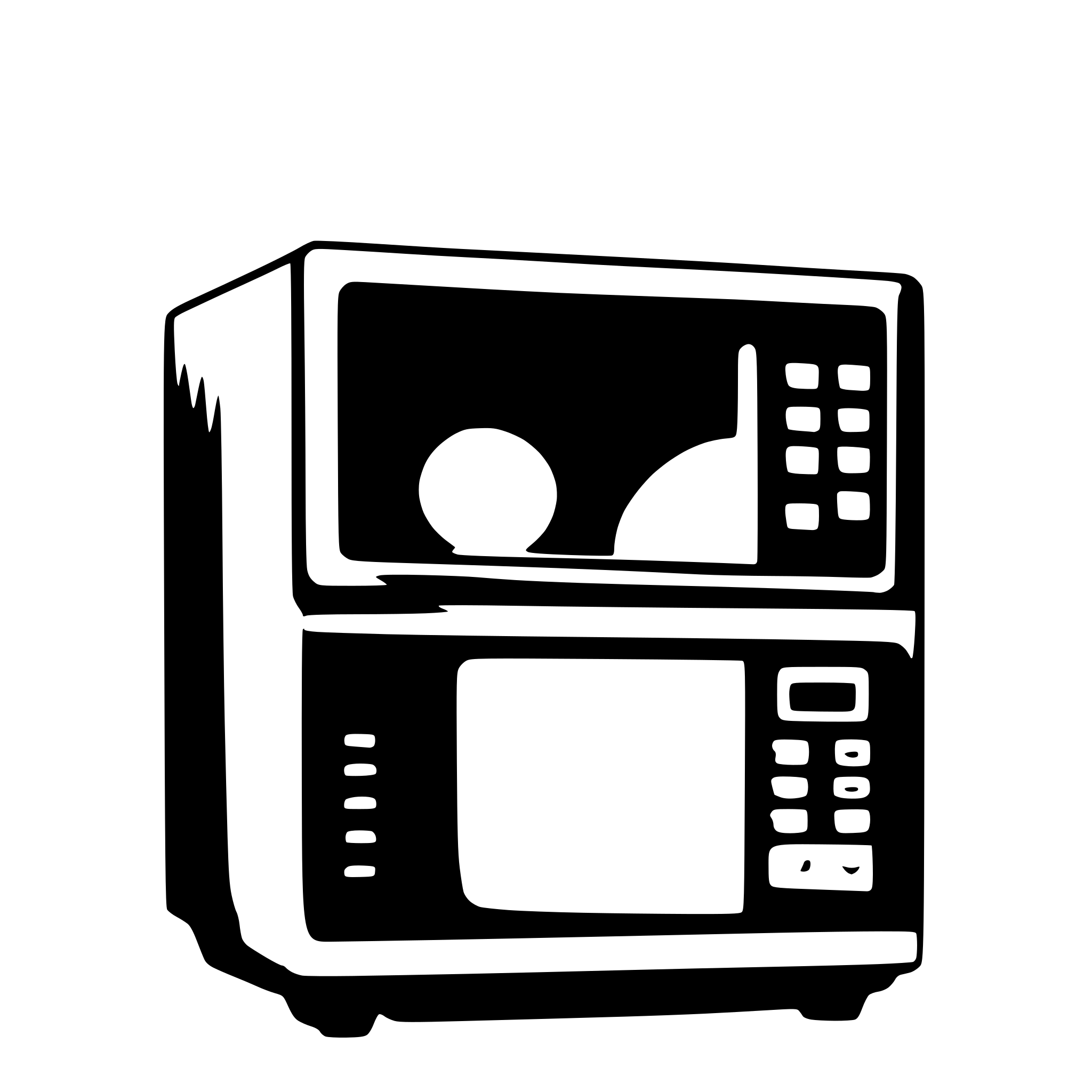 AI-generated SVG of a microwave