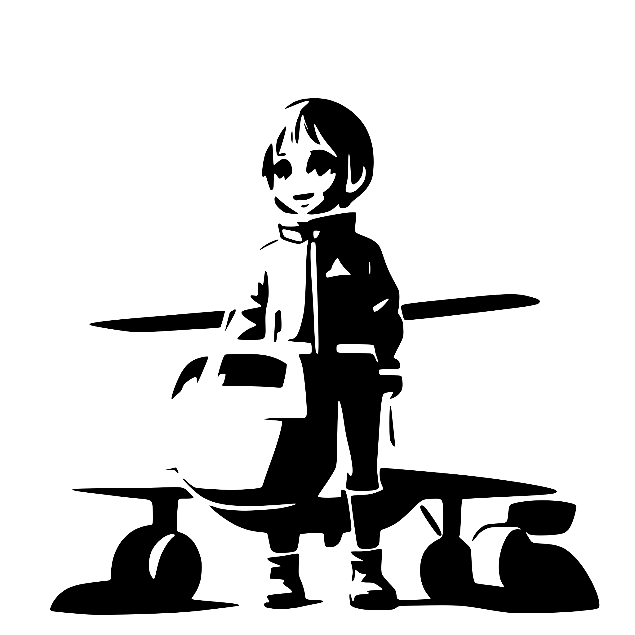 AI-generated SVG of a plane with a little cute boy in the cockpit