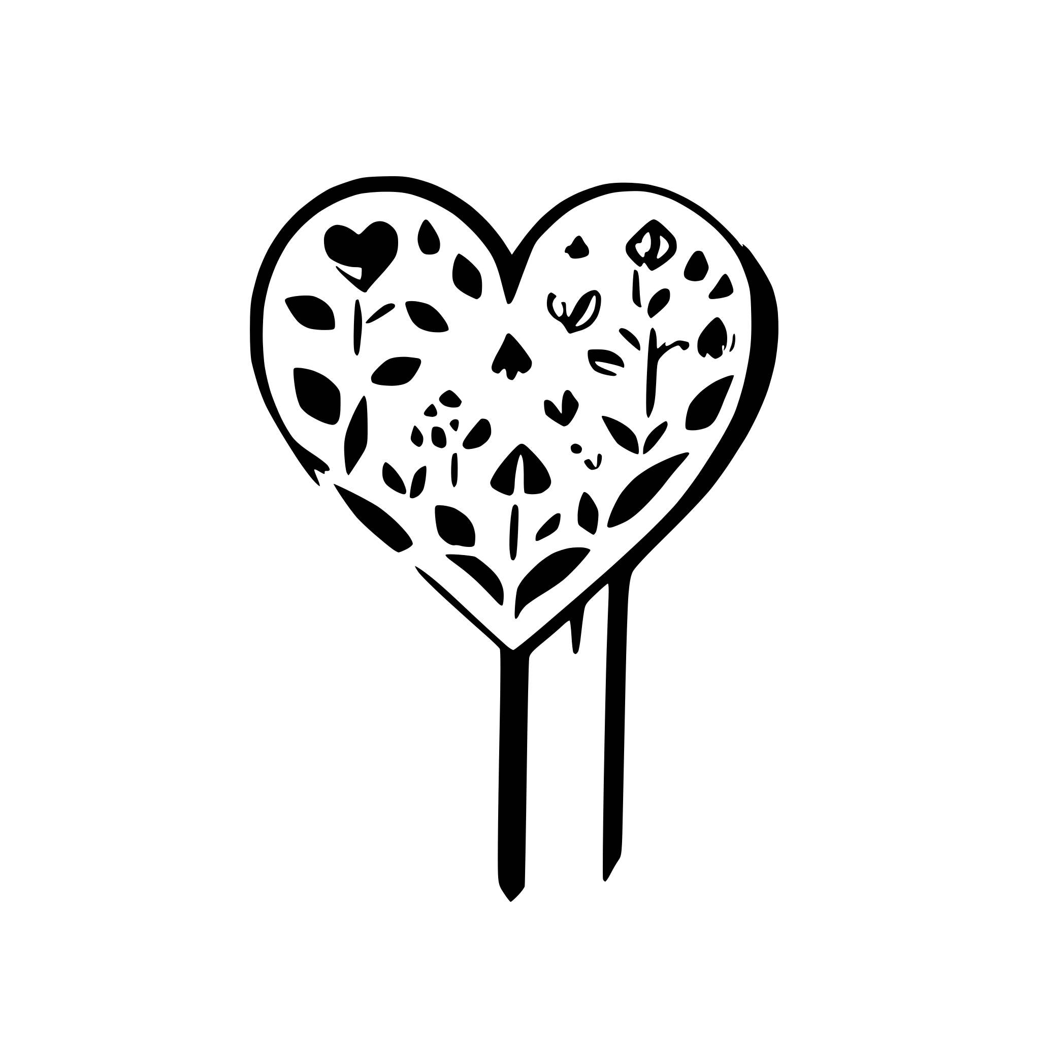 AI-generated SVG of a cute heart embellishment