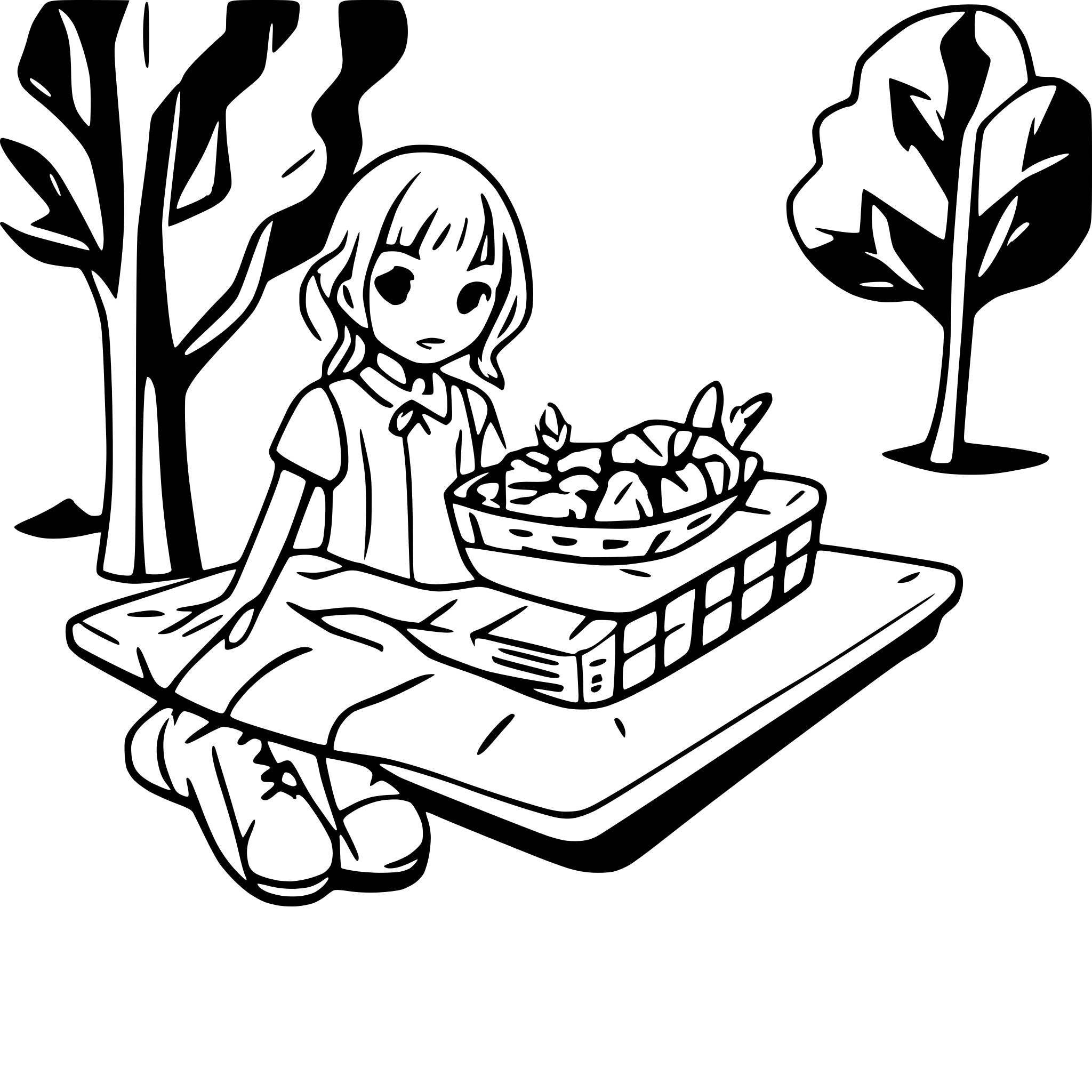 AI-generated SVG of 'picnic'