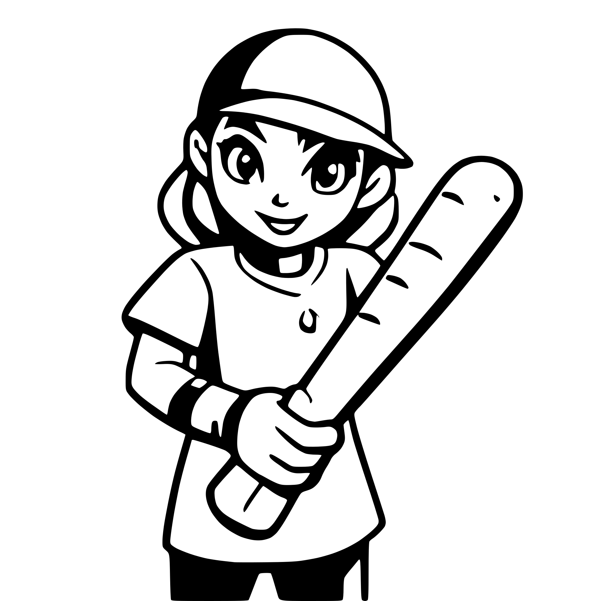 AI-generated SVG of a baseball bat