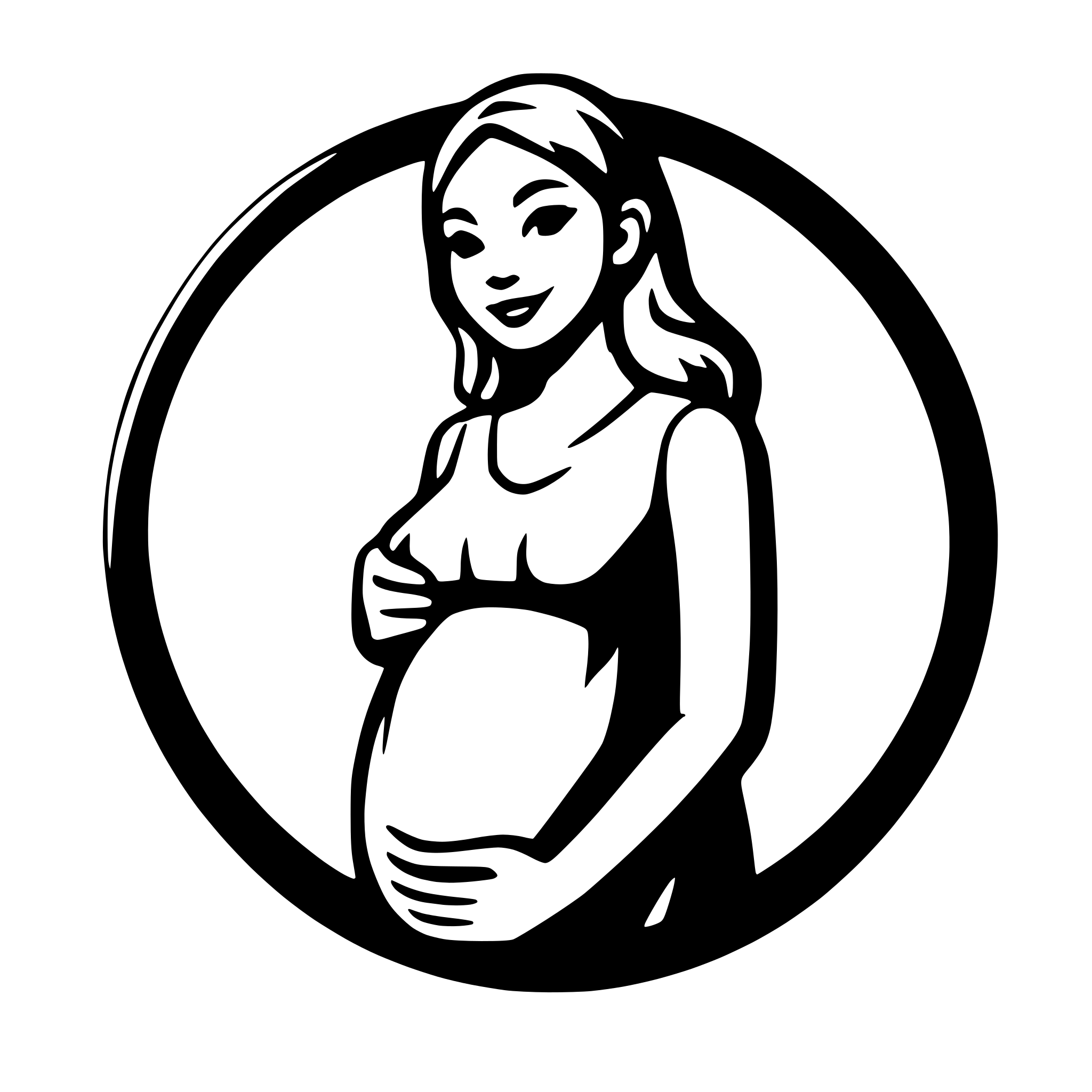 AI-generated SVG of 'pregnant woman support'