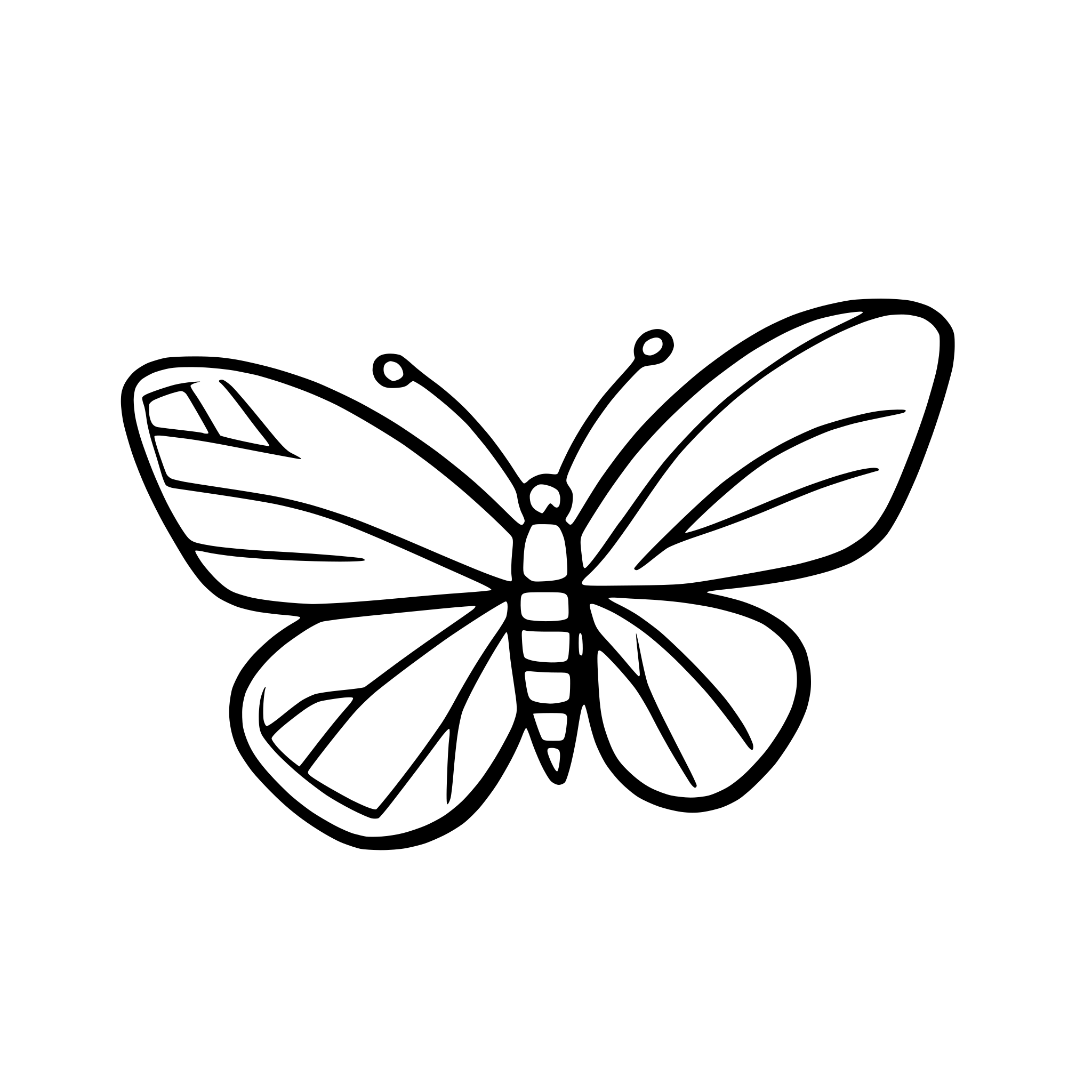 AI-generated SVG of a butterfly