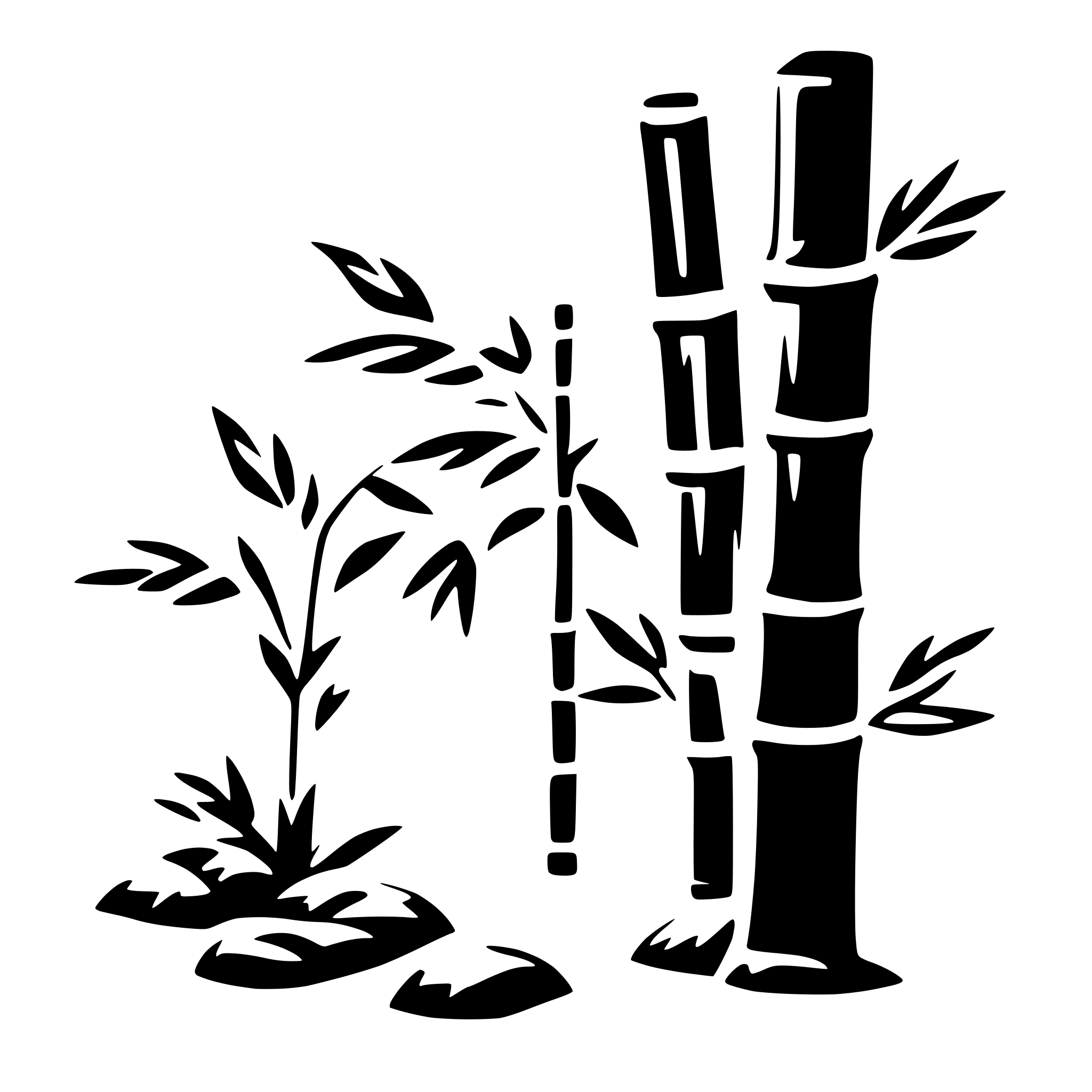 AI-generated SVG of 'bamboo'