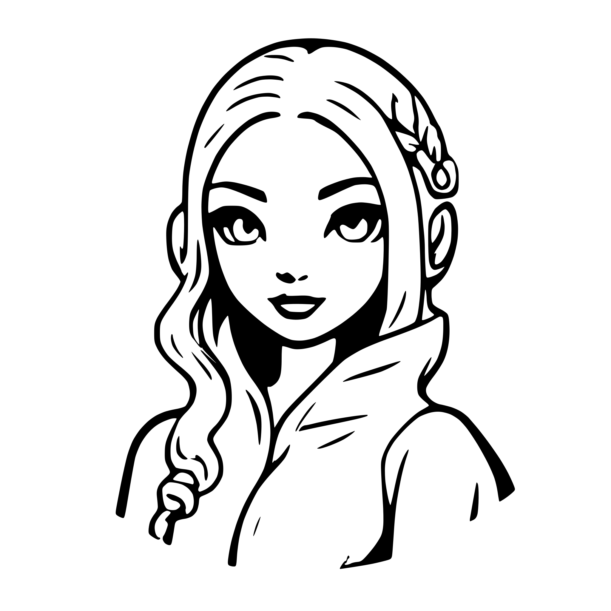 AI-generated SVG of 'anime'