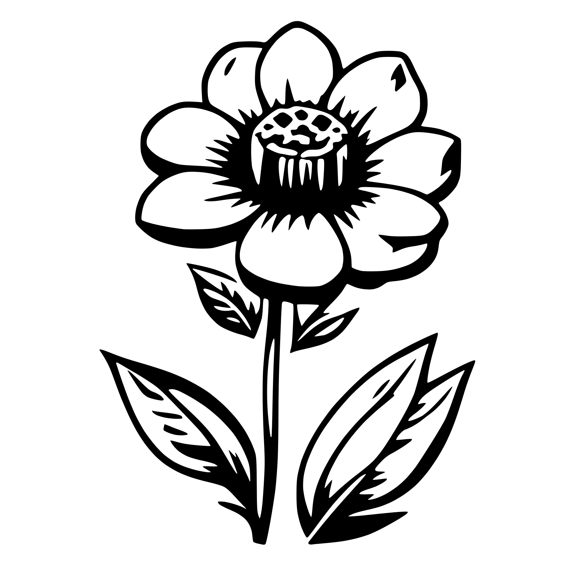 AI-generated SVG of a flower