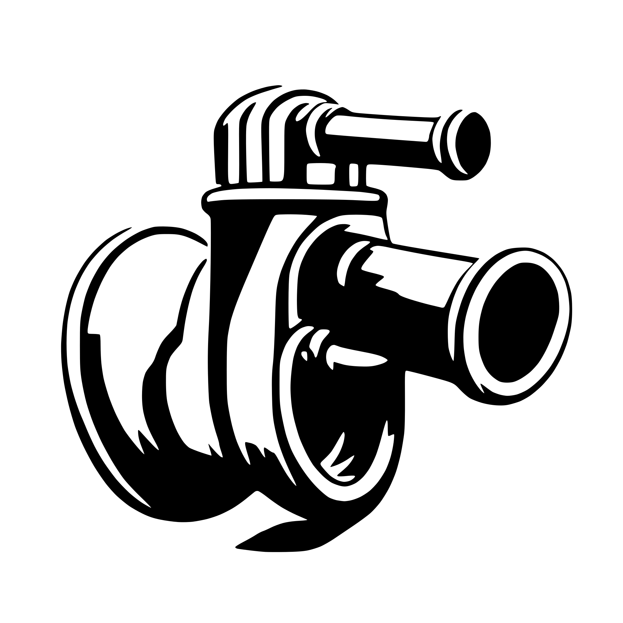 AI-generated SVG of 'bugle'