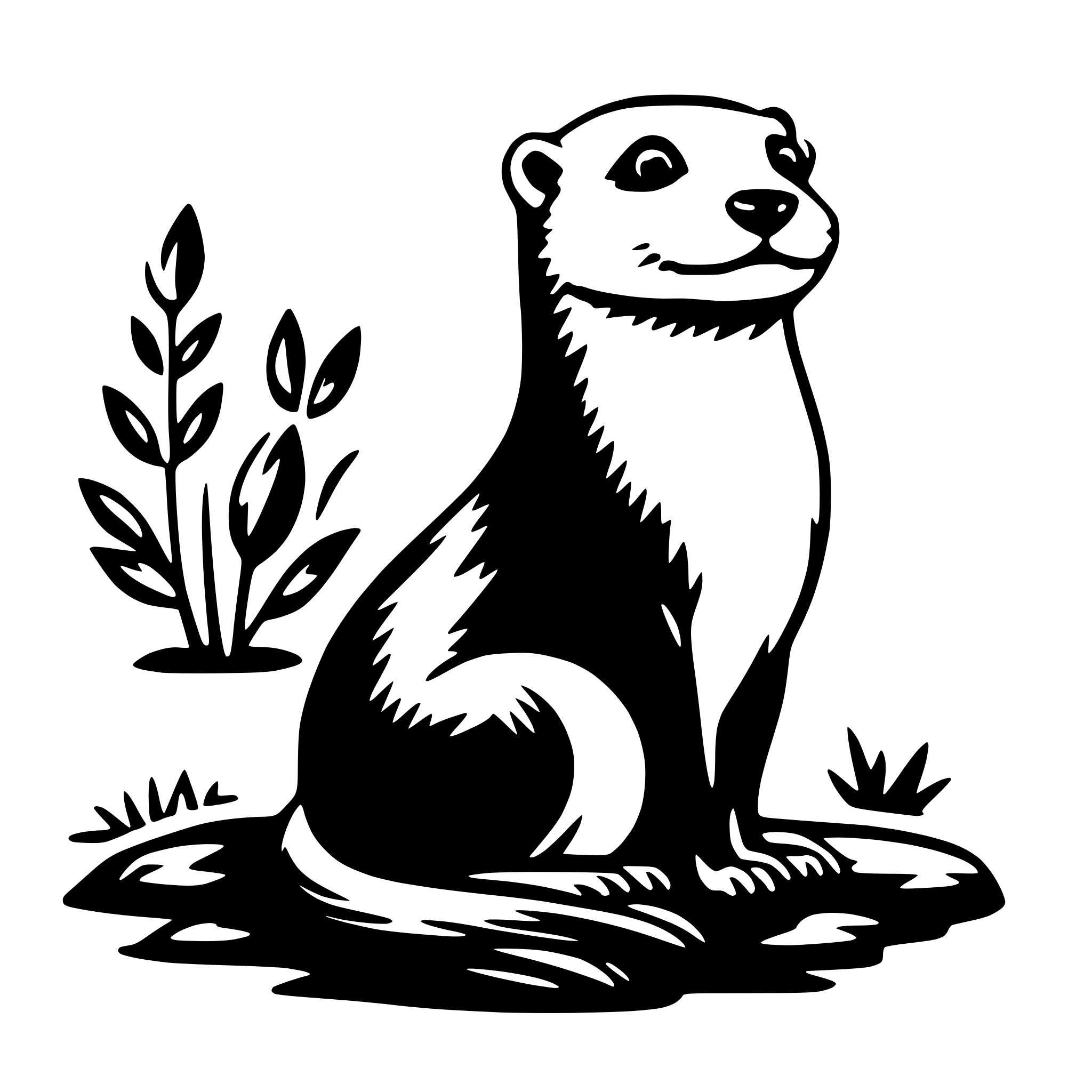 AI-generated SVG of 'otter'