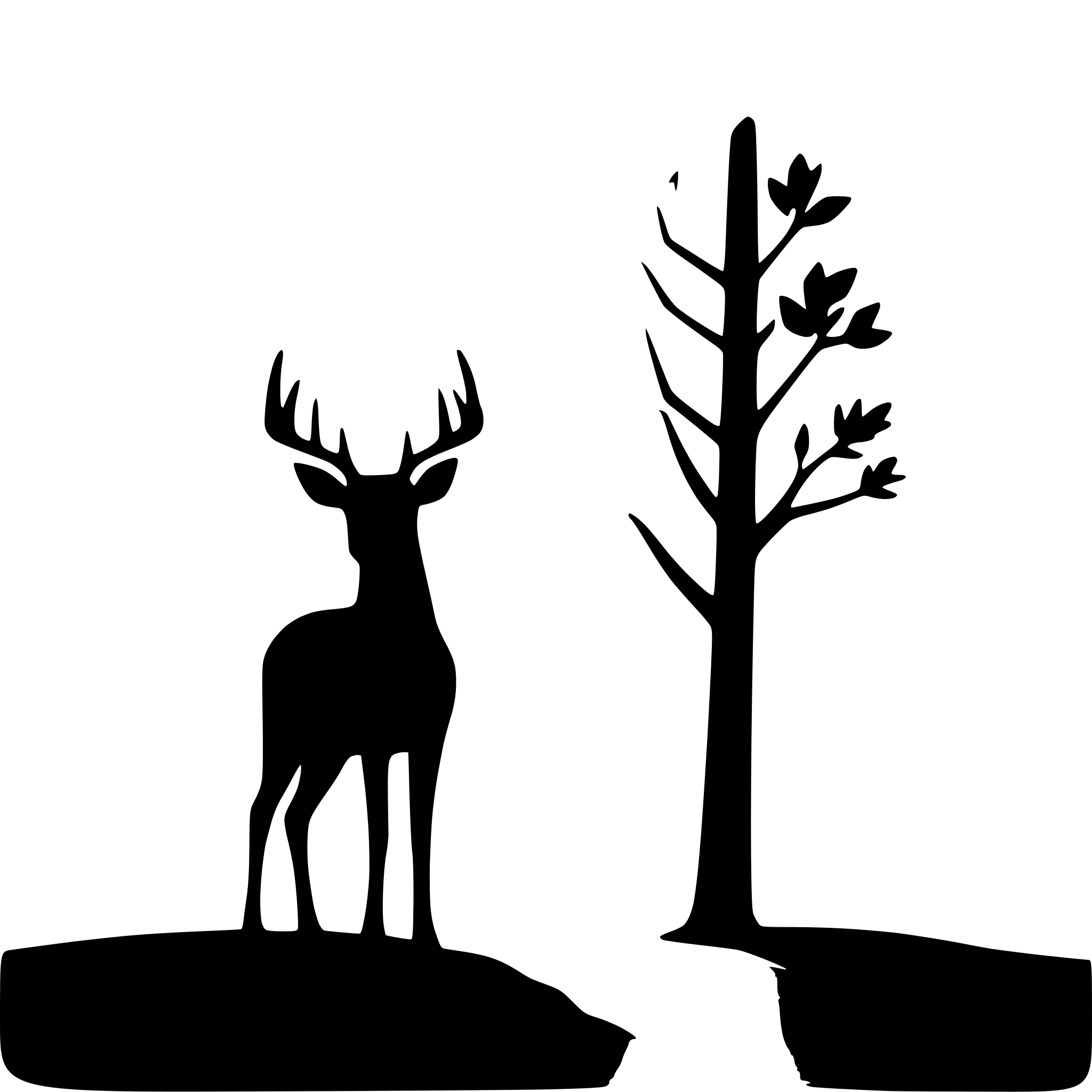 AI-generated SVG of a deer in the wilderness