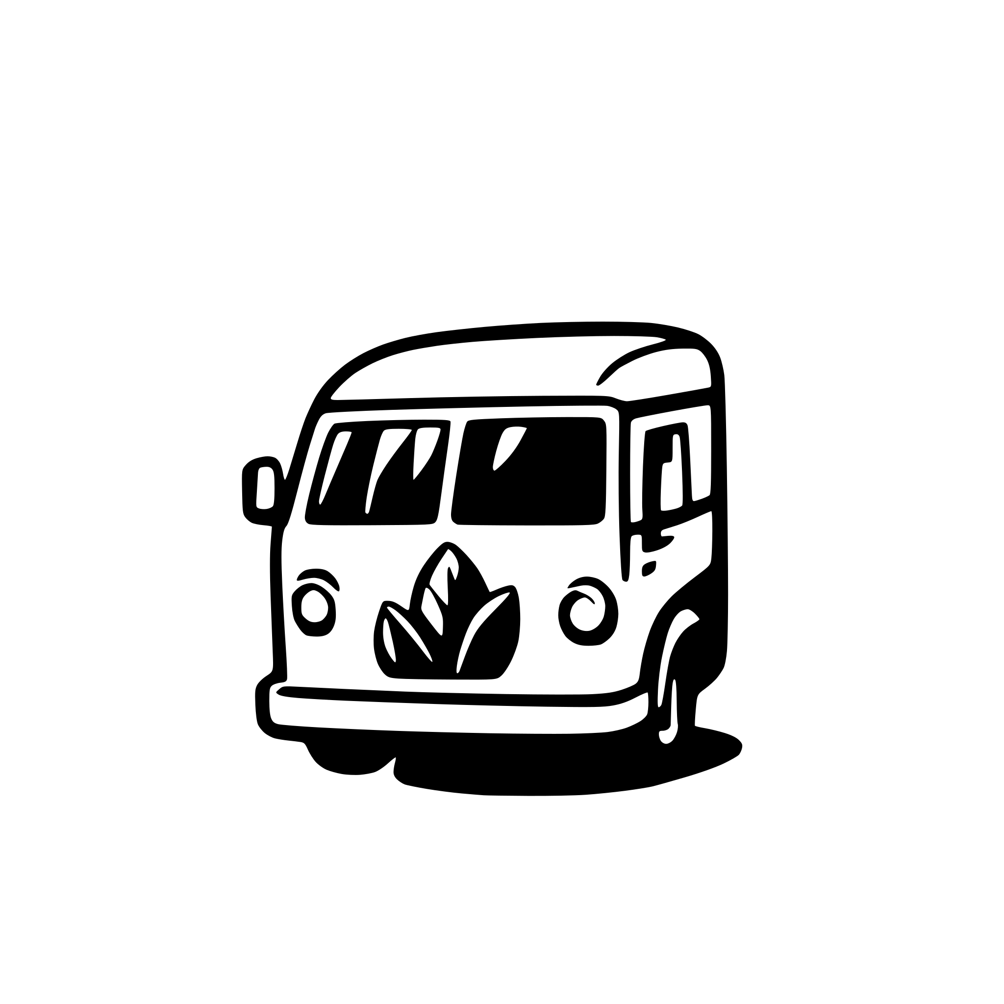 AI-generated SVG of a simple van icon