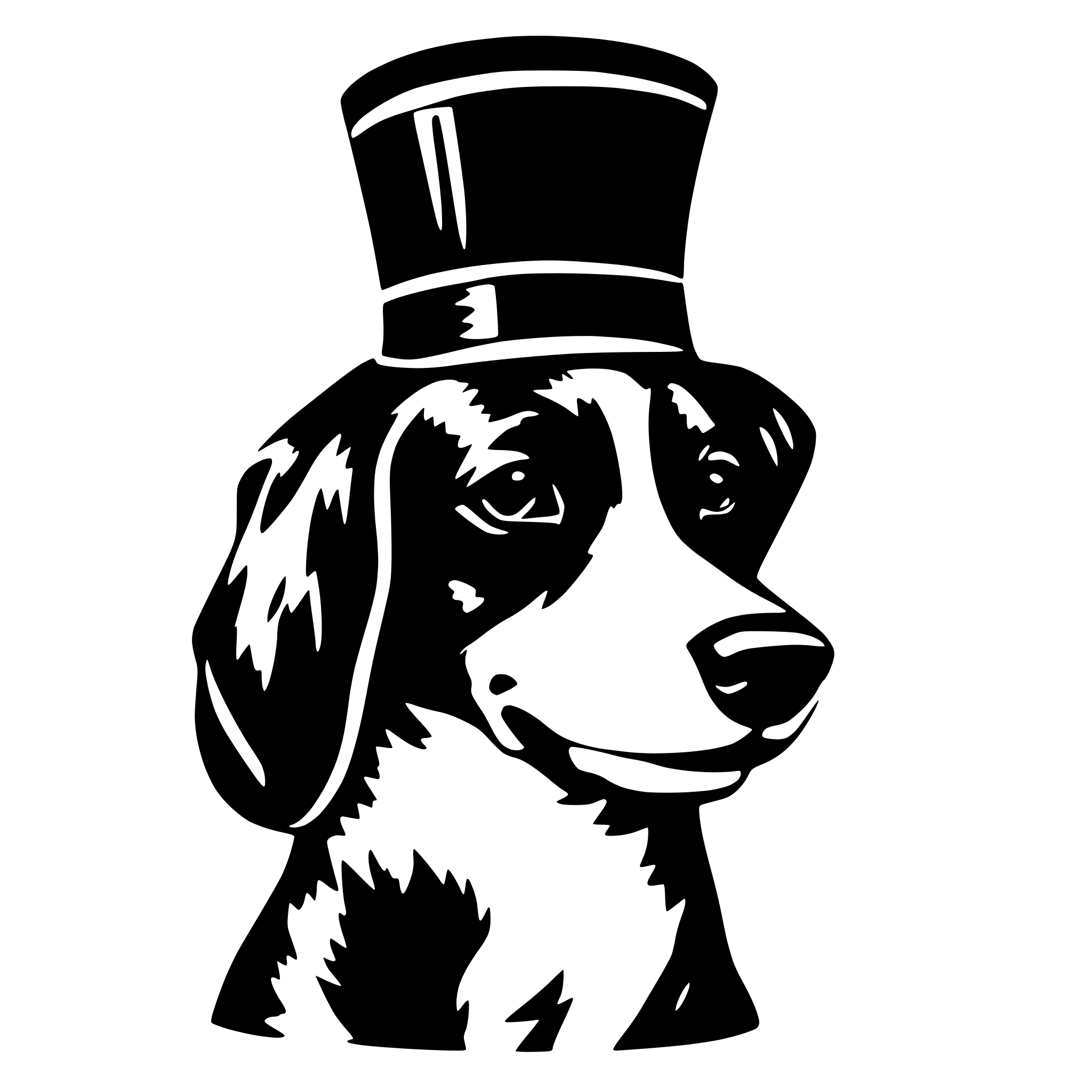 AI-generated SVG of a A Dog With Chef Hat