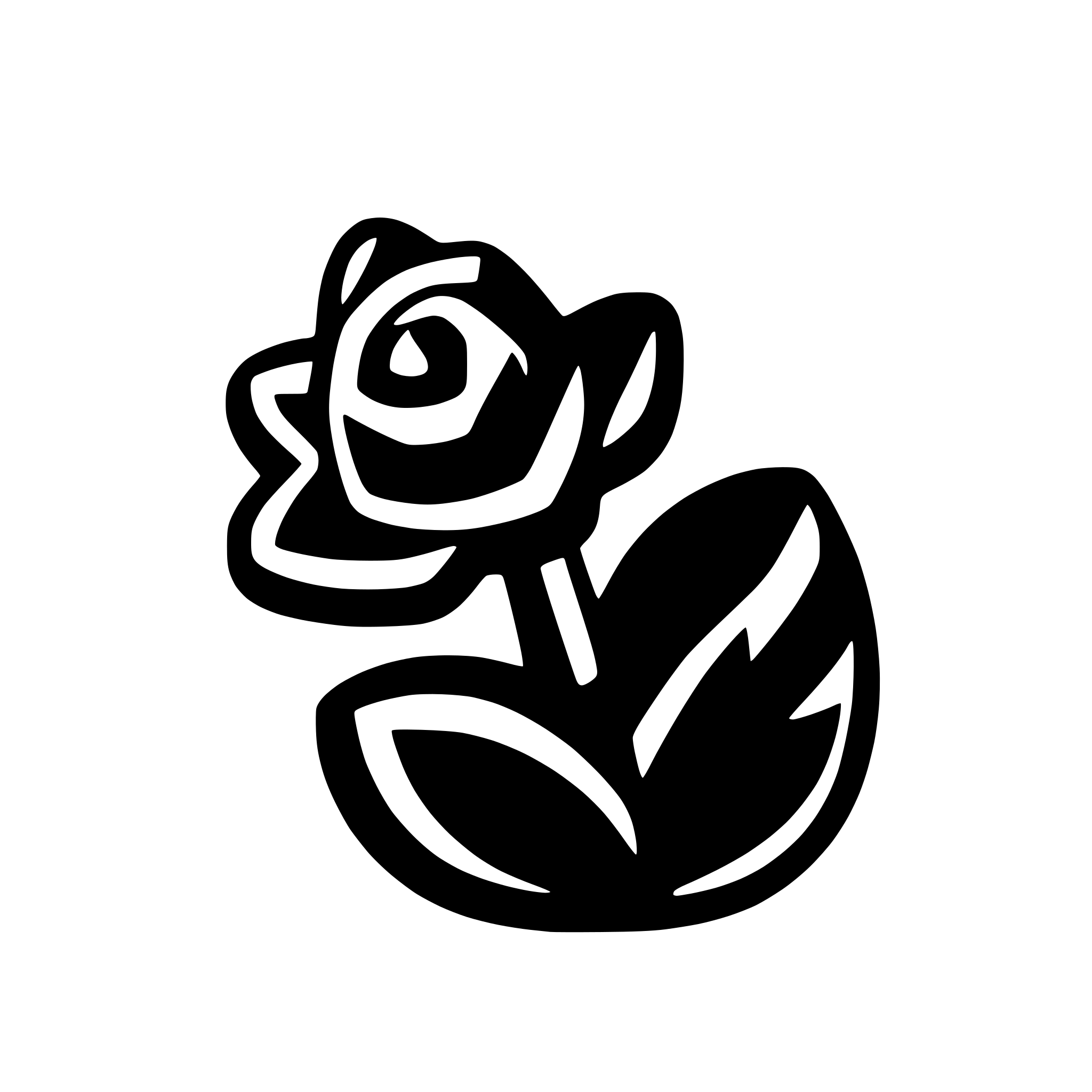AI-generated SVG of a flower