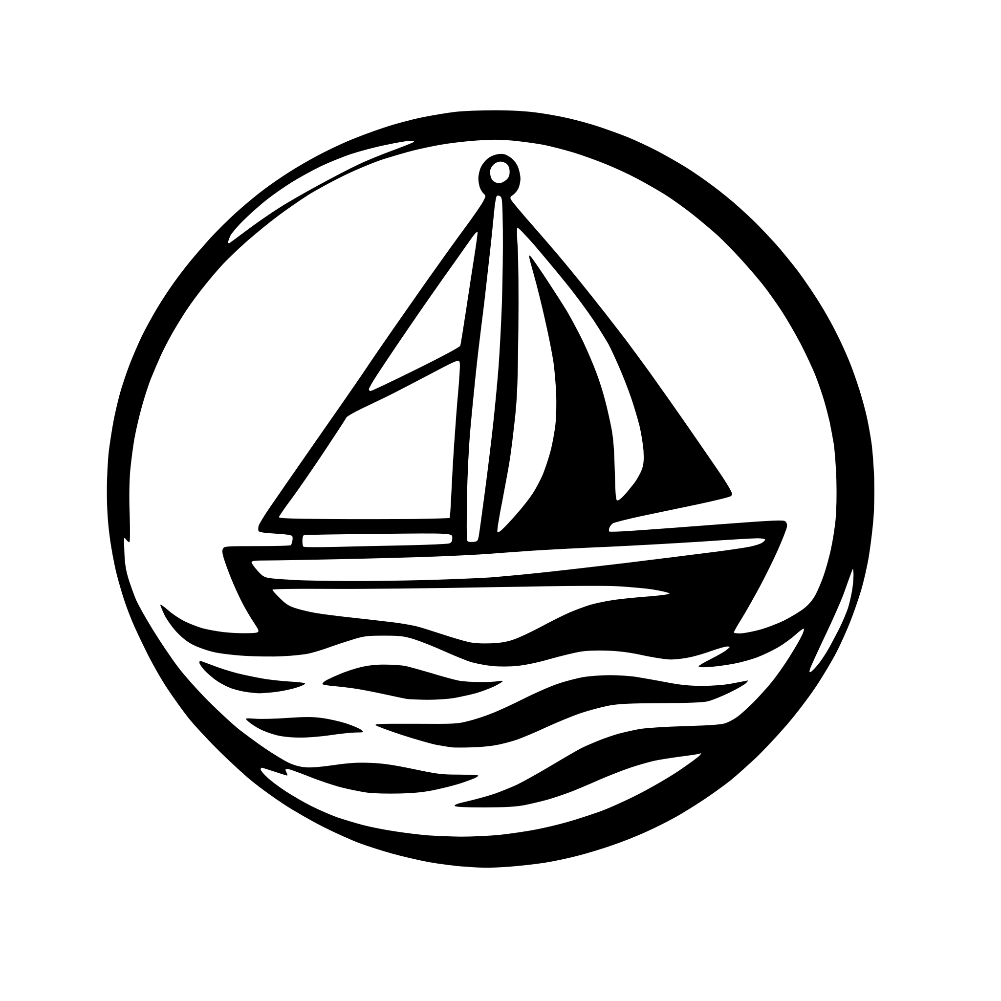 AI-generated SVG of 'abstract ship sailing forward'