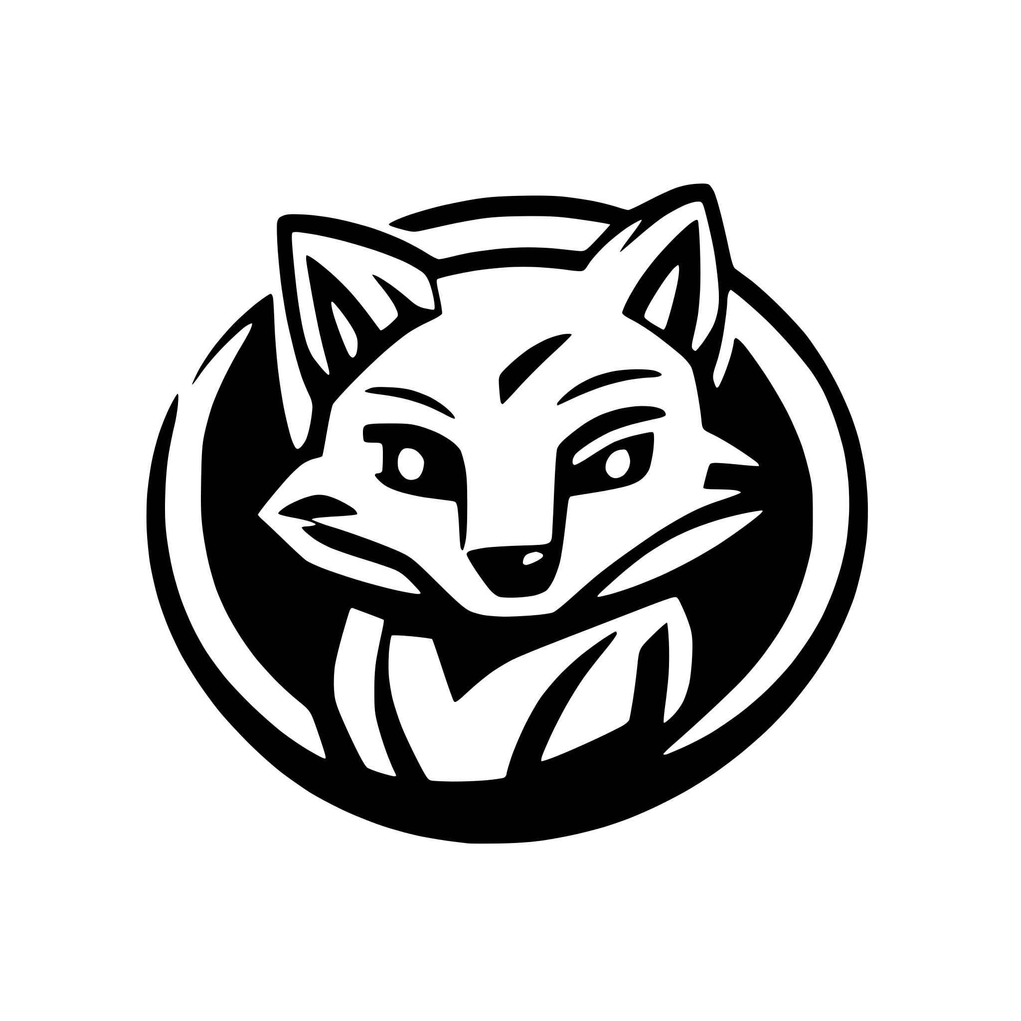 AI-generated SVG of 'fox head male save money'