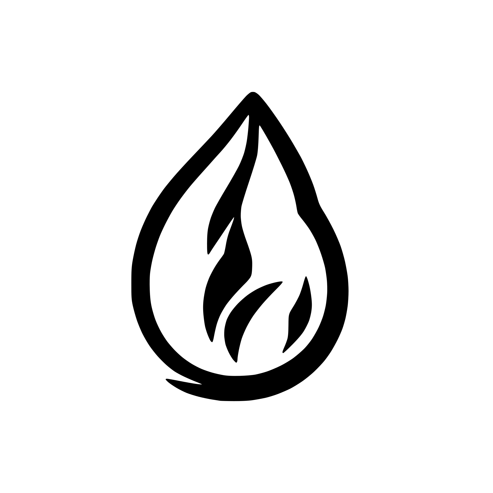 AI-generated SVG of a flame