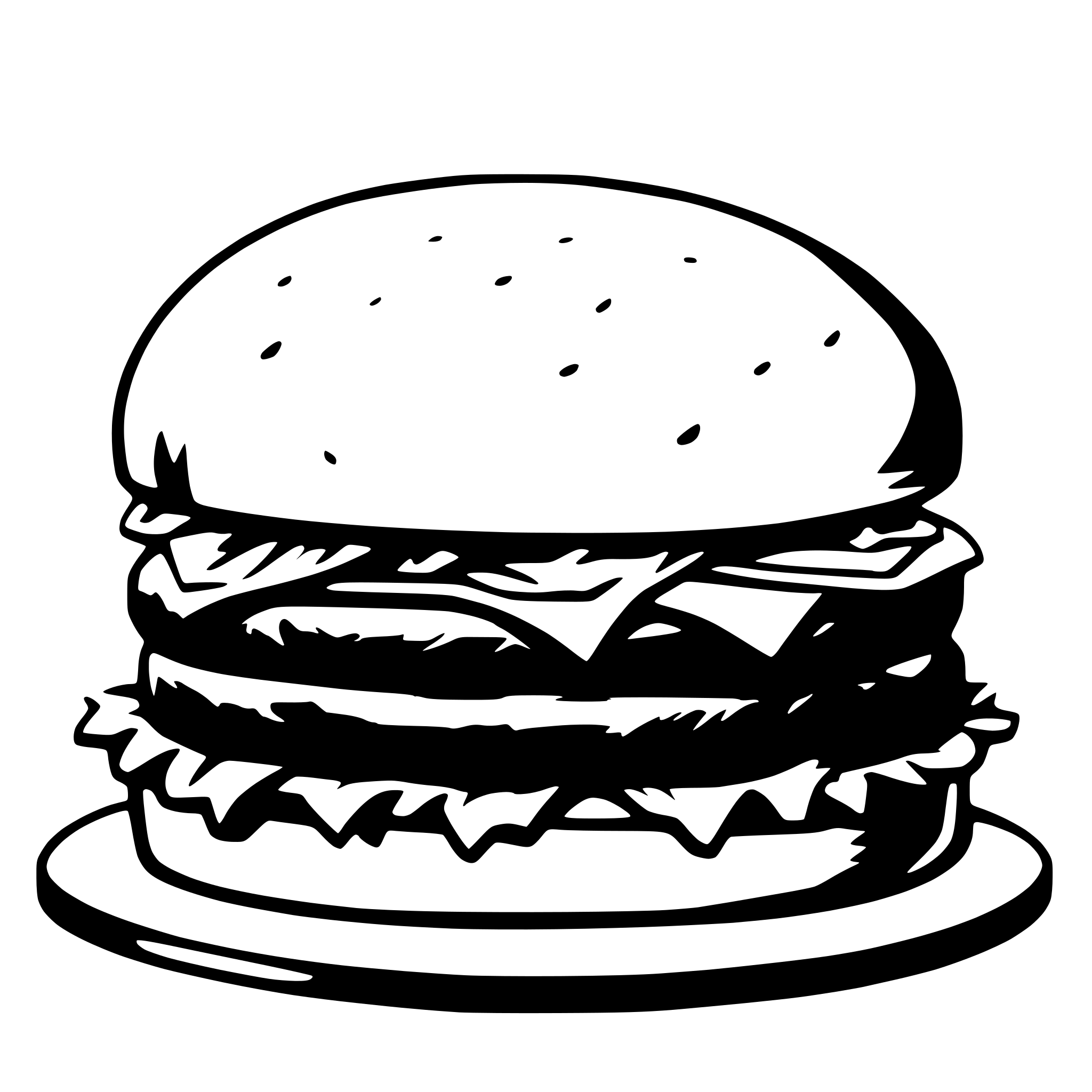 AI-generated SVG of a hamburger