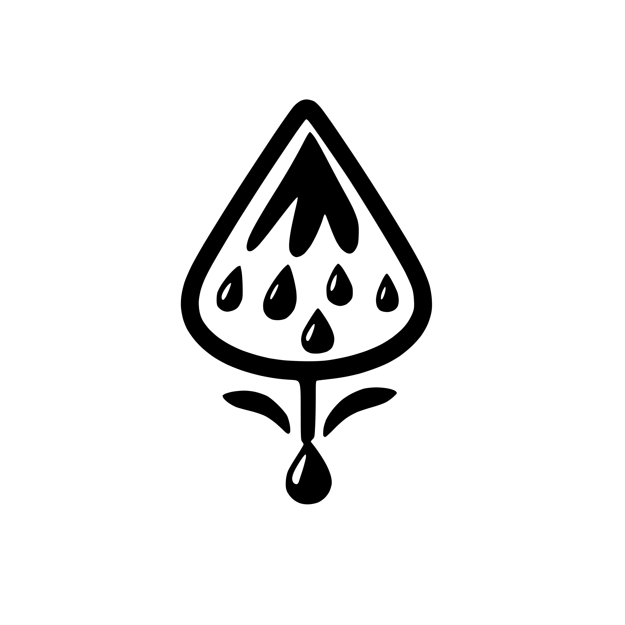 AI-generated SVG of a water droplet splashing